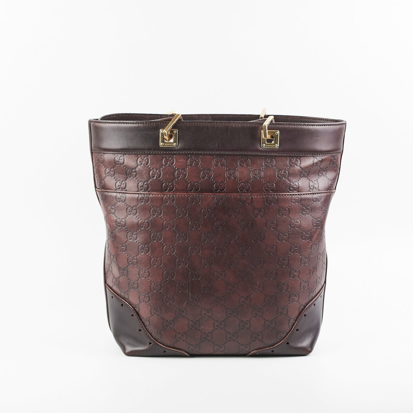 Gucci Guccissima Monogram Brown Tote Bag