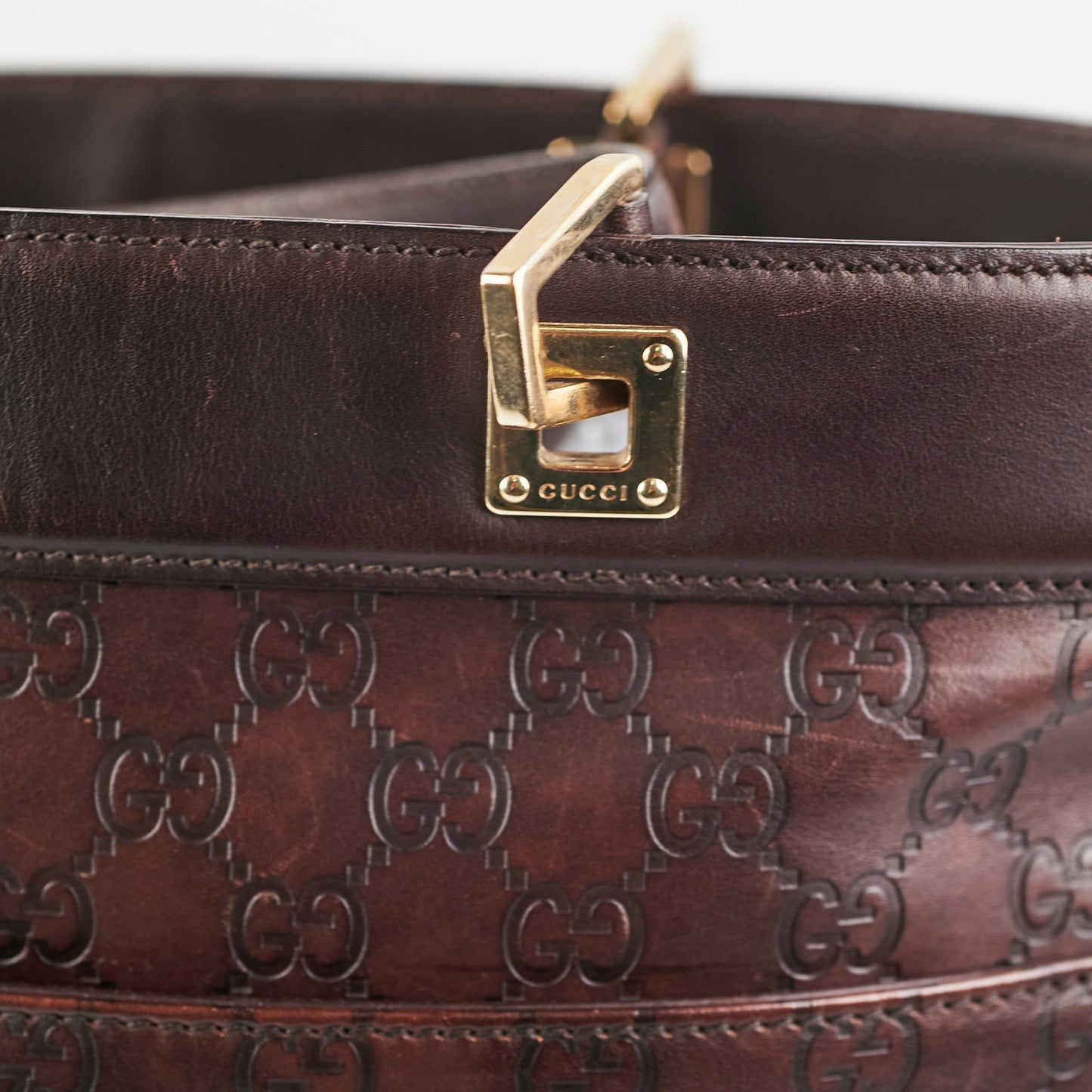 Gucci Guccissima Monogram Brown Tote Bag
