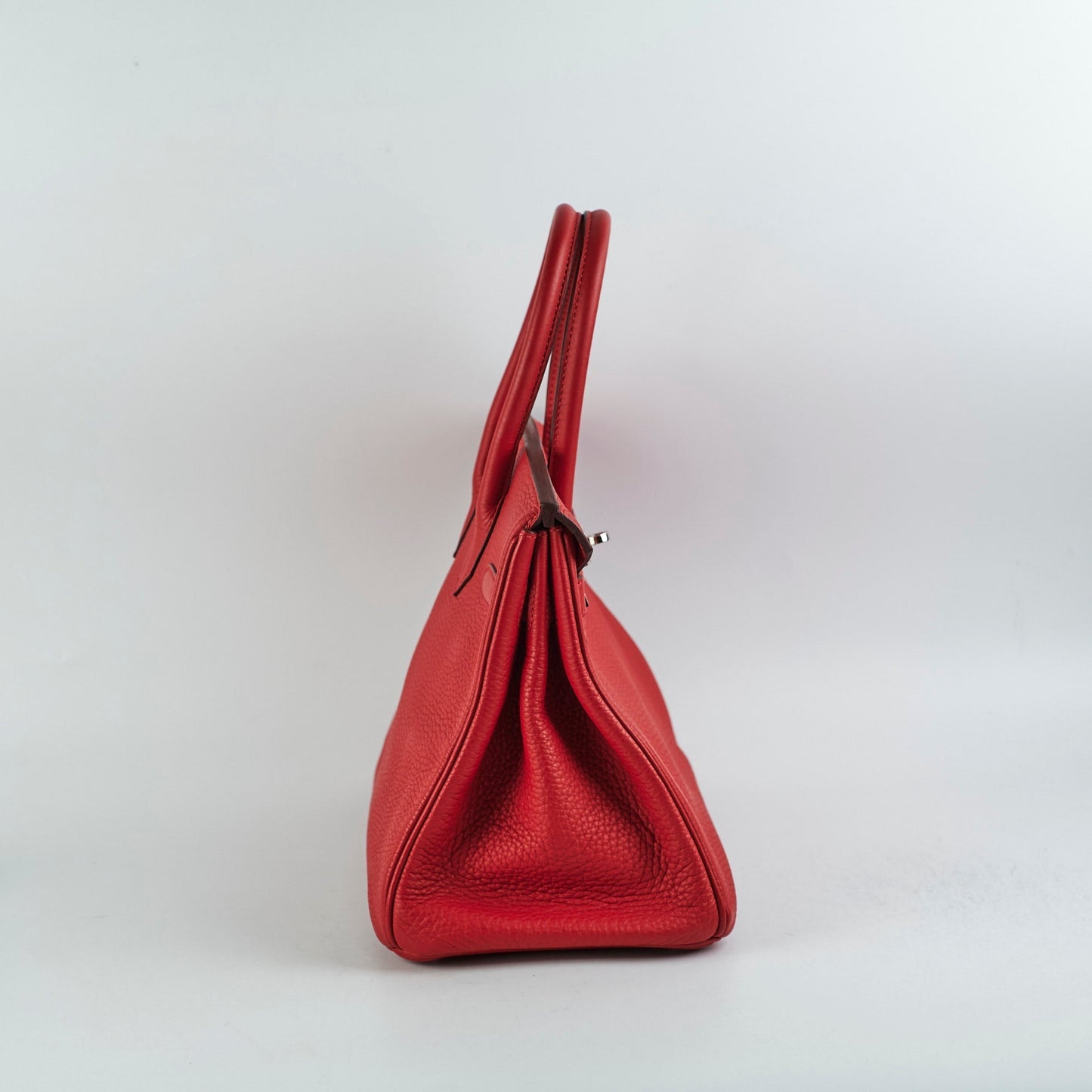 Hermes Birkin 30 Red Clemence- Q Square Stamp