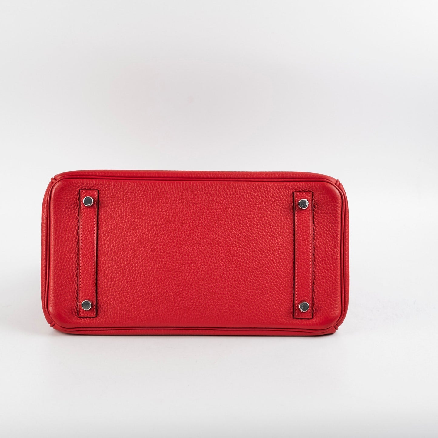 Hermes Birkin 30 Red Clemence- Q Square Stamp