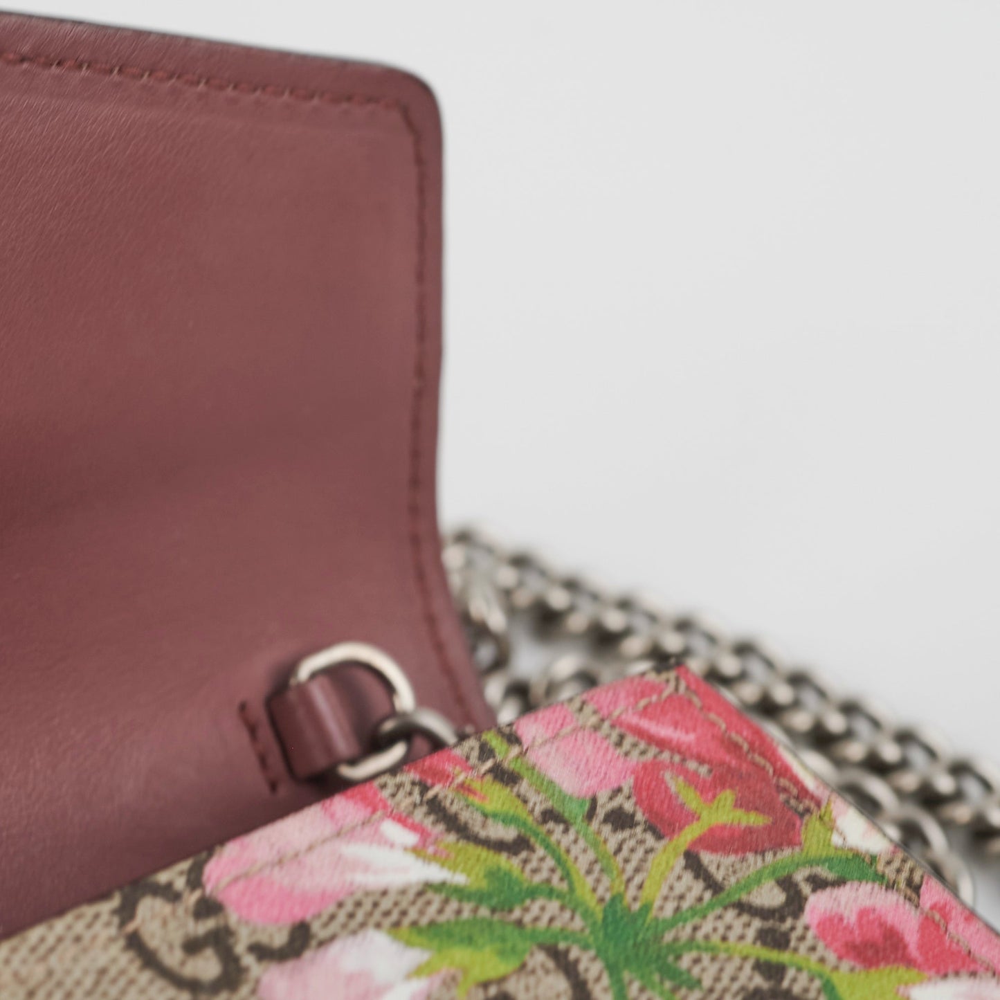 Gucci Blooms Dionysus Chain Wallet WOC Crossbody Bag