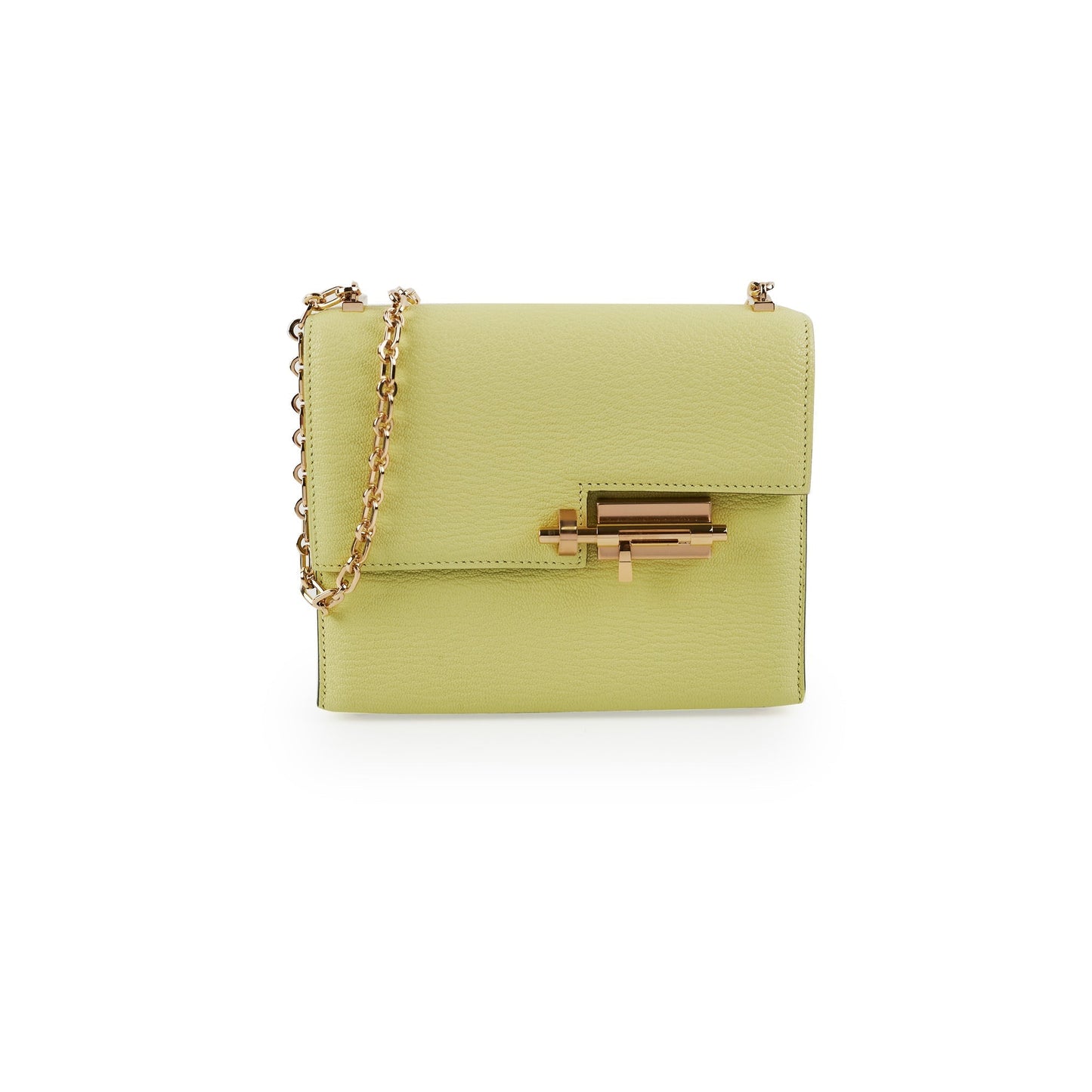 Hermes Mini Verrou Chaine Mysore R9 Jaune Bourge - Z Stamp