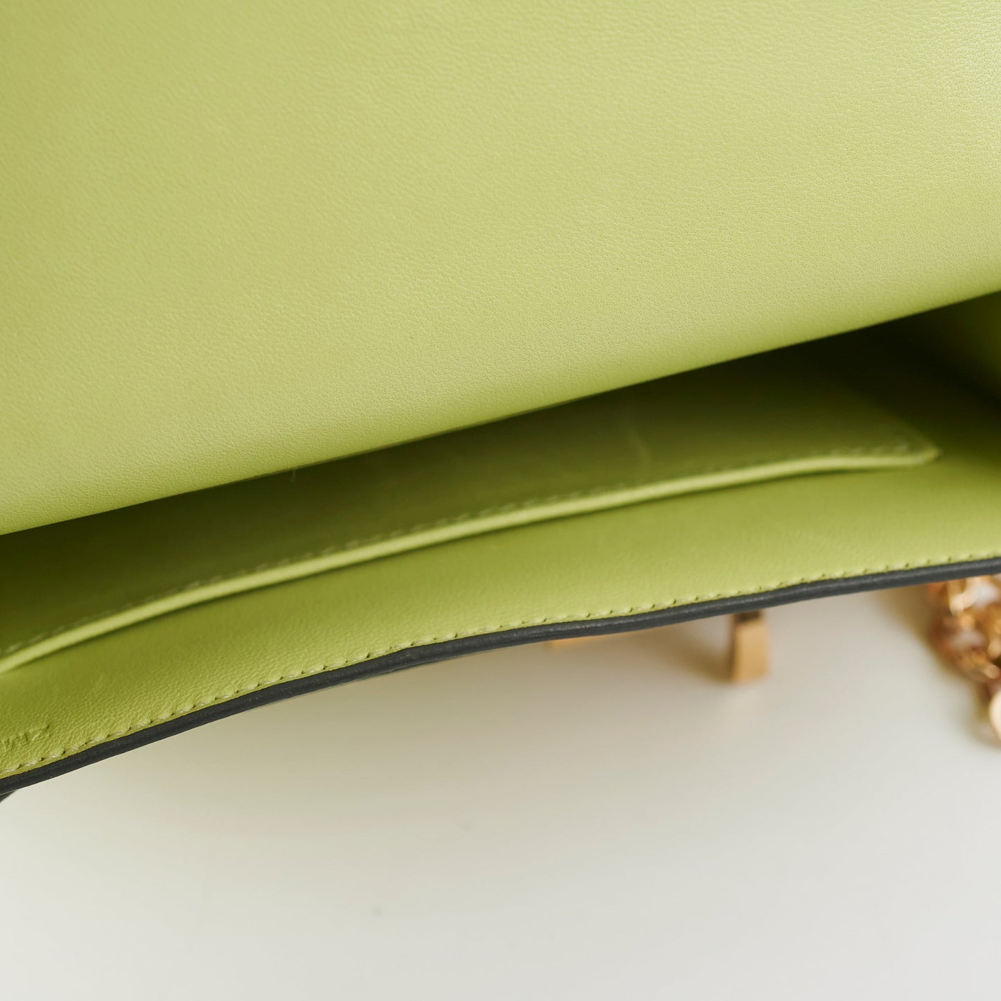 Hermes Mini Verrou Chaine Mysore R9 Jaune Bourge - Z Stamp