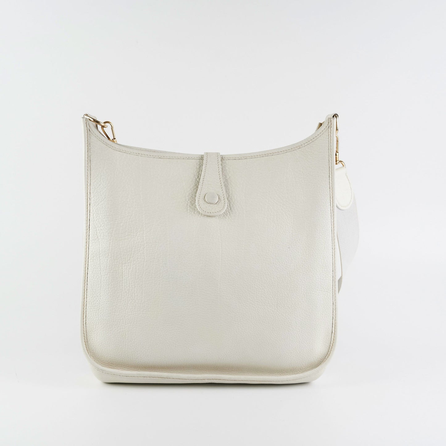 Hermes Evelyn 29 White Stamp E Square