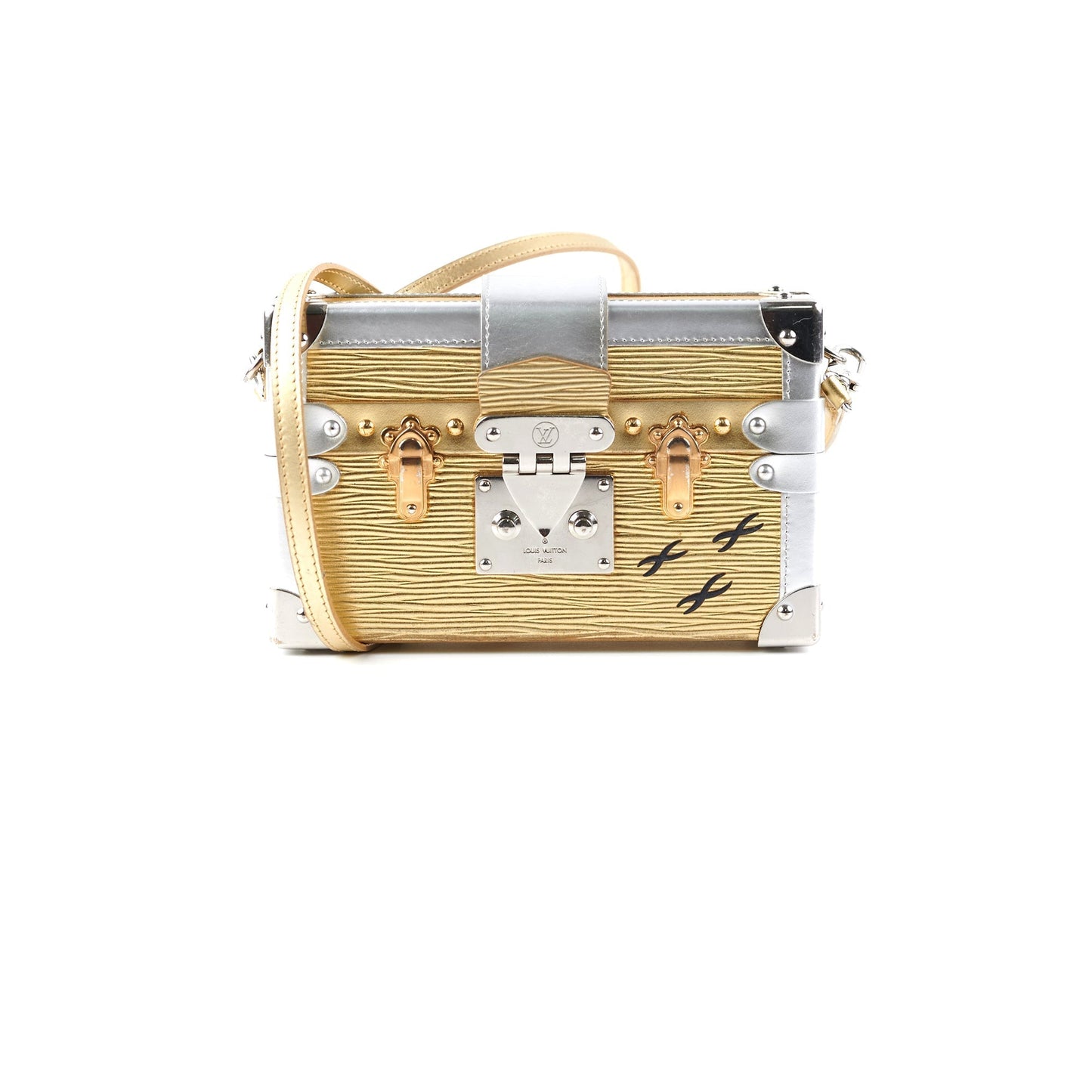 ITEM 9 - Louis Vuitton Petite Malle Gold/Silver