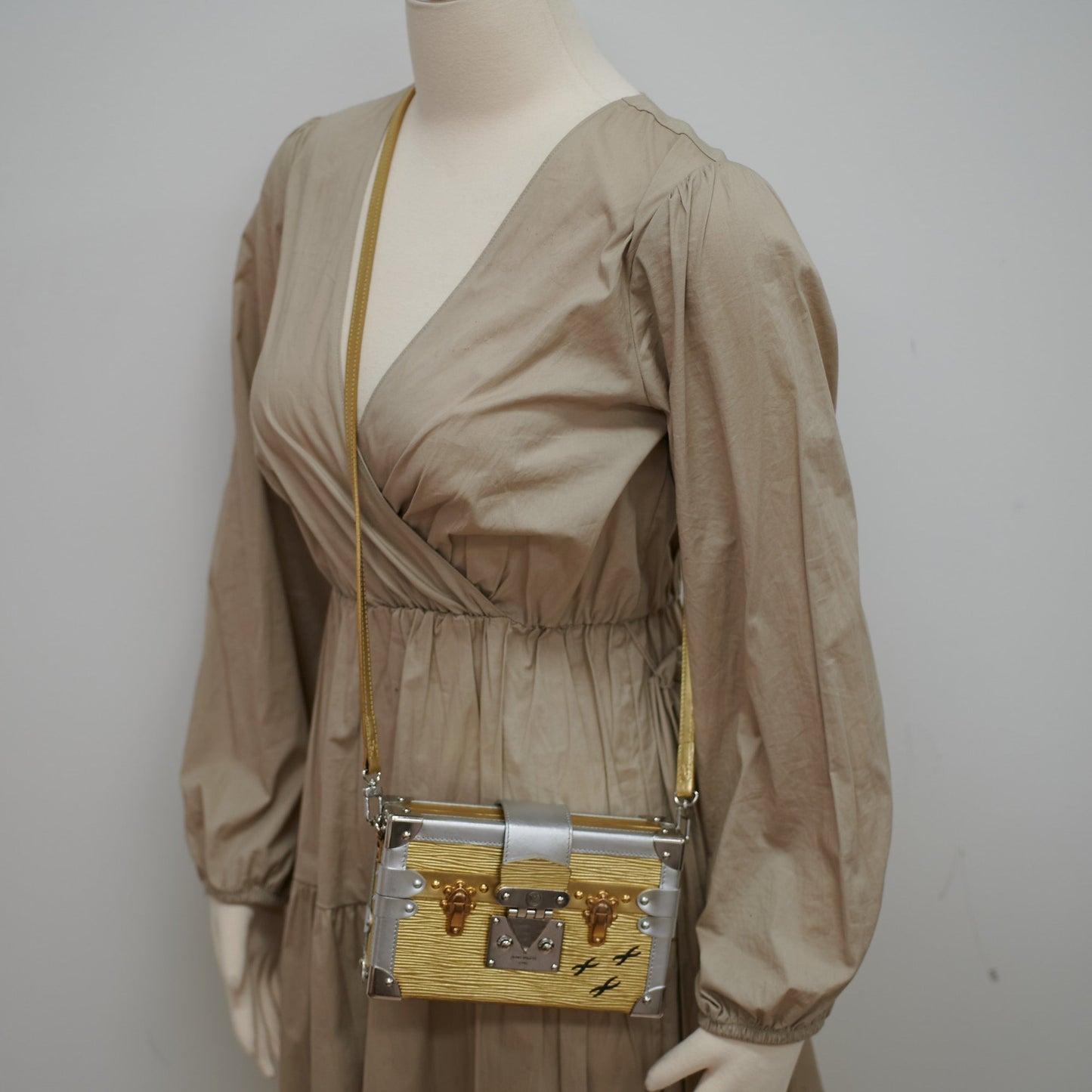 ITEM 9 - Louis Vuitton Petite Malle Gold/Silver