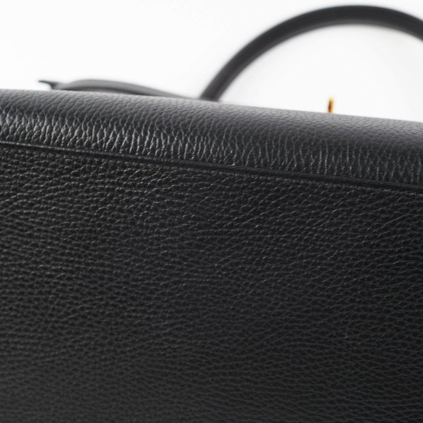 Hermes Kelly 40 Black Ardennes D Stamp (2000)