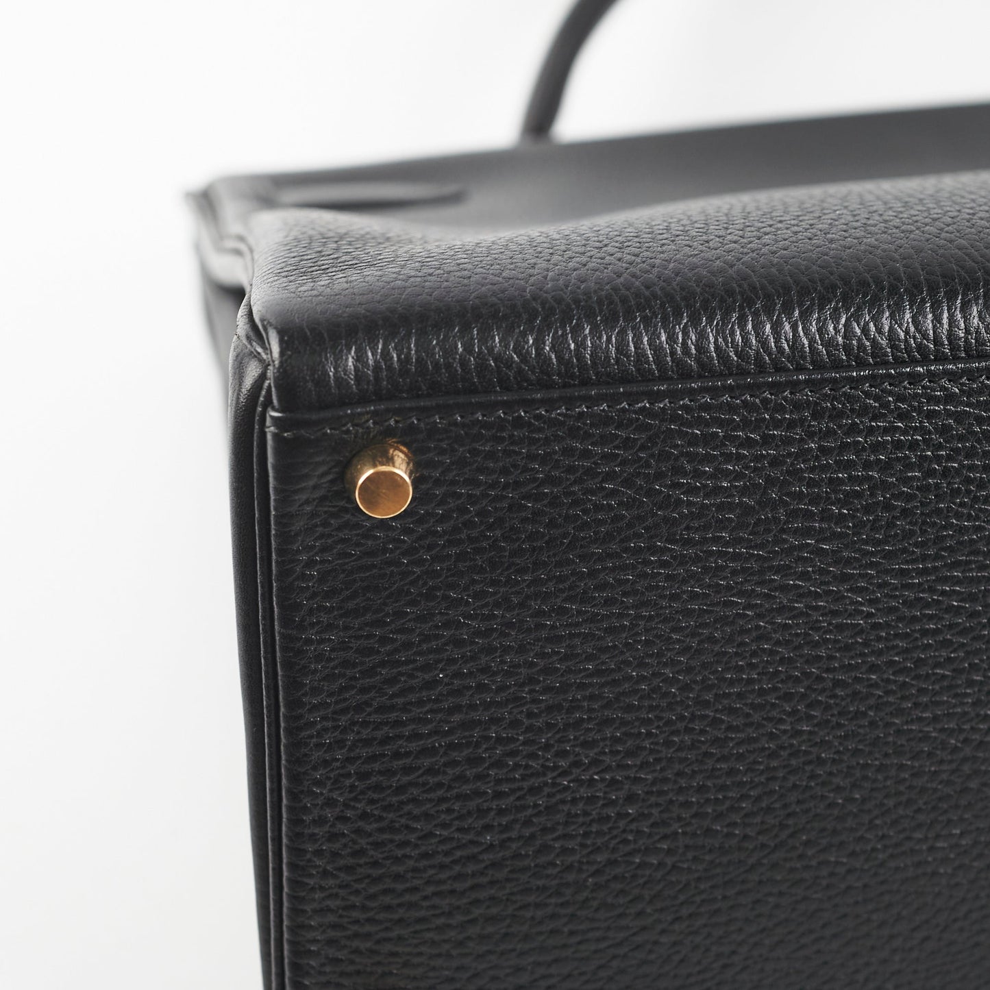 Hermes Kelly 40 Black Ardennes D Stamp (2000)