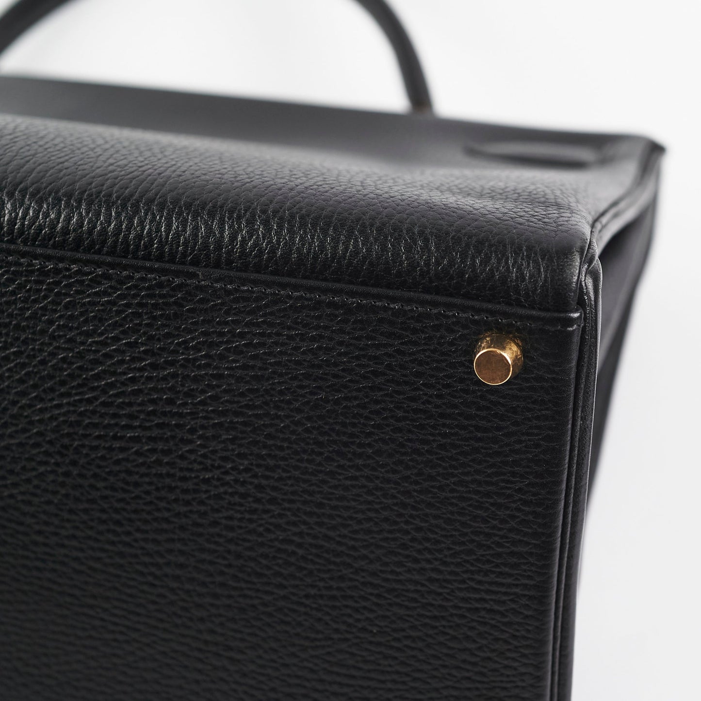 Hermes Kelly 40 Black Ardennes D Stamp (2000)