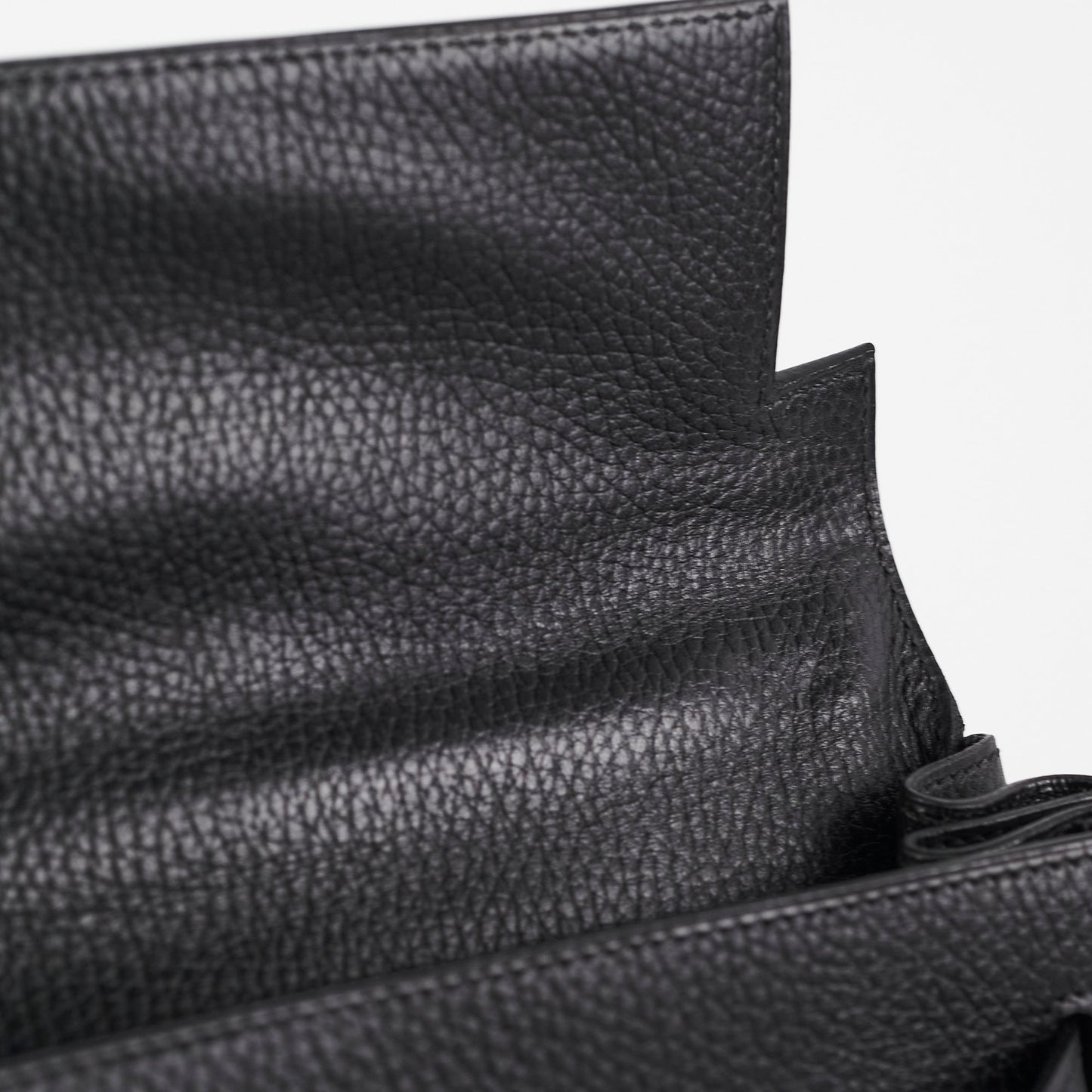Hermes Kelly 40 Black Ardennes D Stamp (2000)
