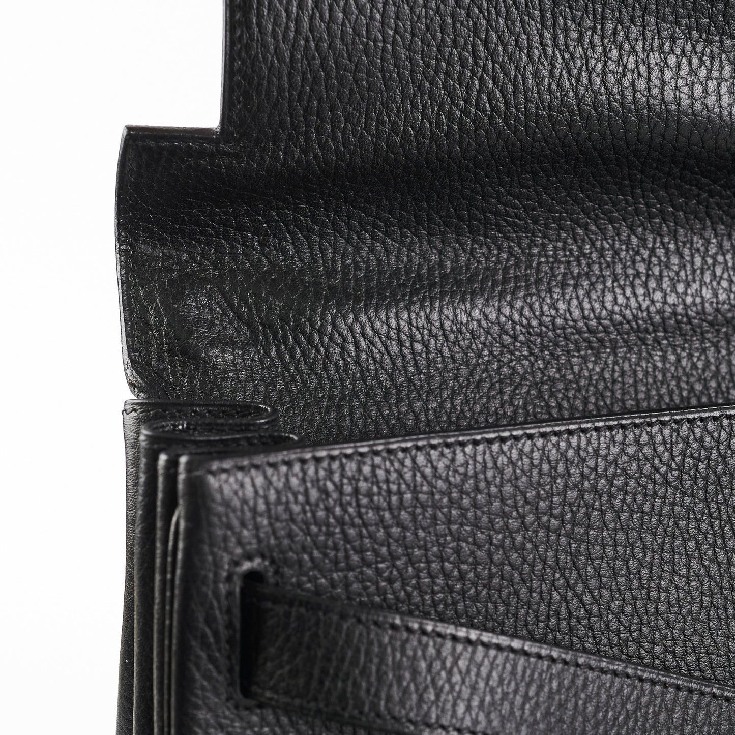 Hermes Kelly 40 Black Ardennes D Stamp (2000)