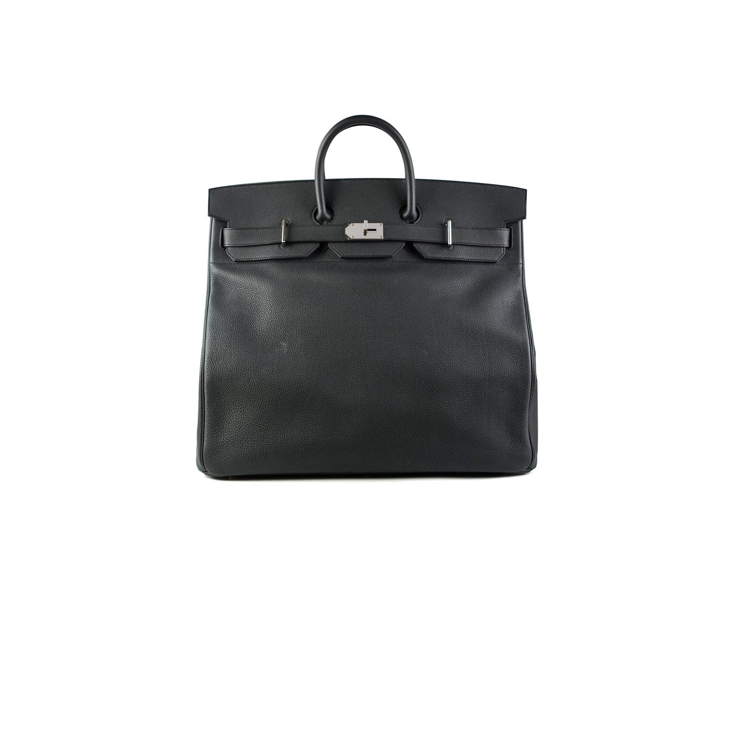 Hermes Haut A Courroies 50 Birkin Noir Black Togo