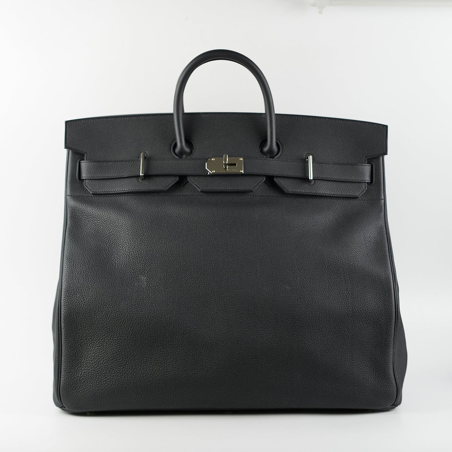 Hermes Haut A Courroies 50 Birkin Noir Black Togo