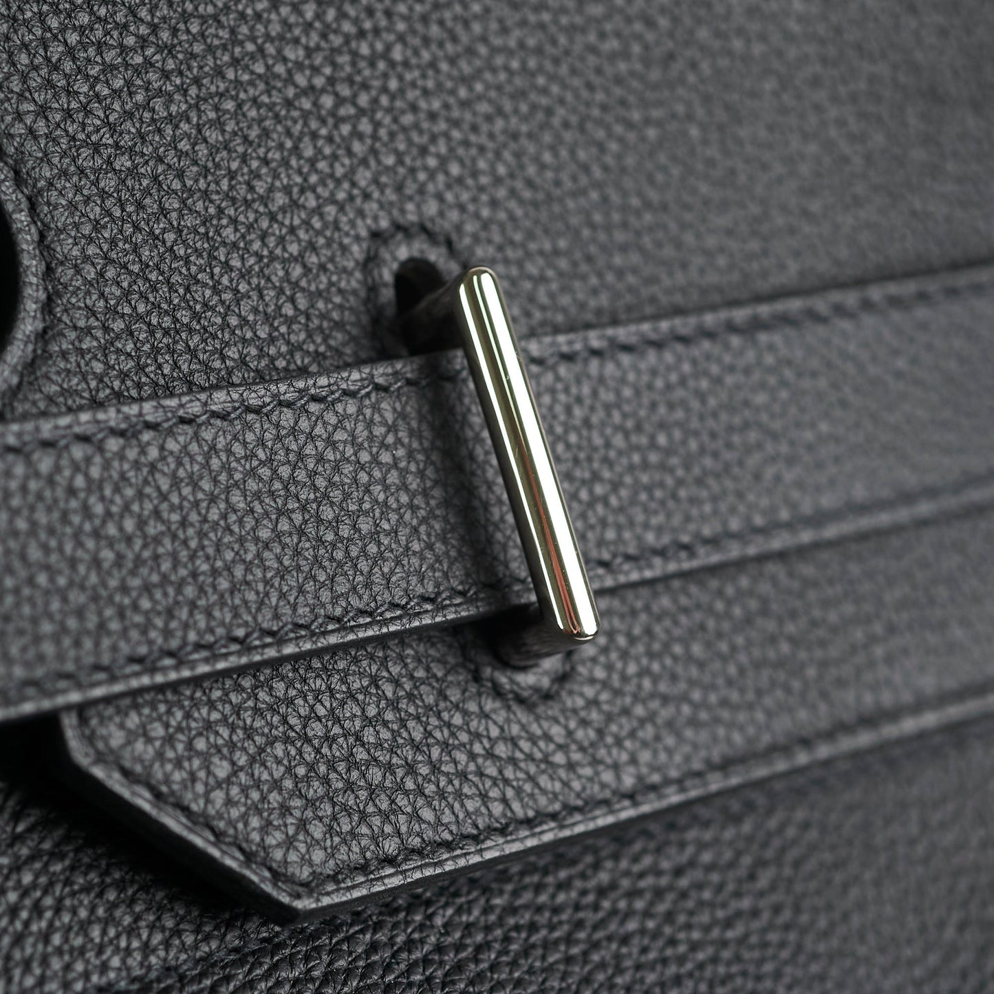 Hermes Haut A Courroies 50 Birkin Noir Black Togo