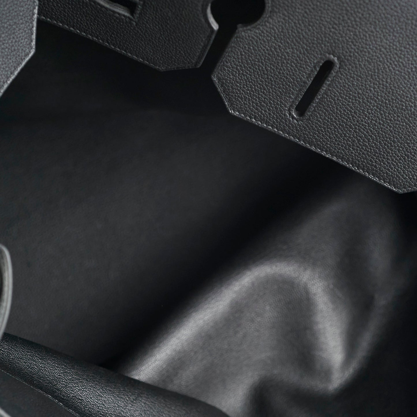 Hermes Haut A Courroies 50 Birkin Noir Black Togo