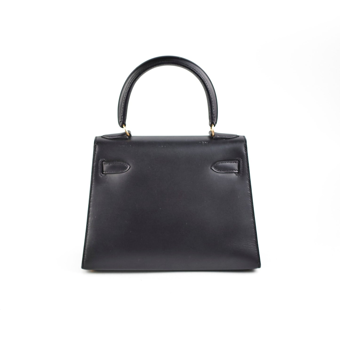 Hermes Vintage Mini Kelly Box Black - Square S Stamp (1989)