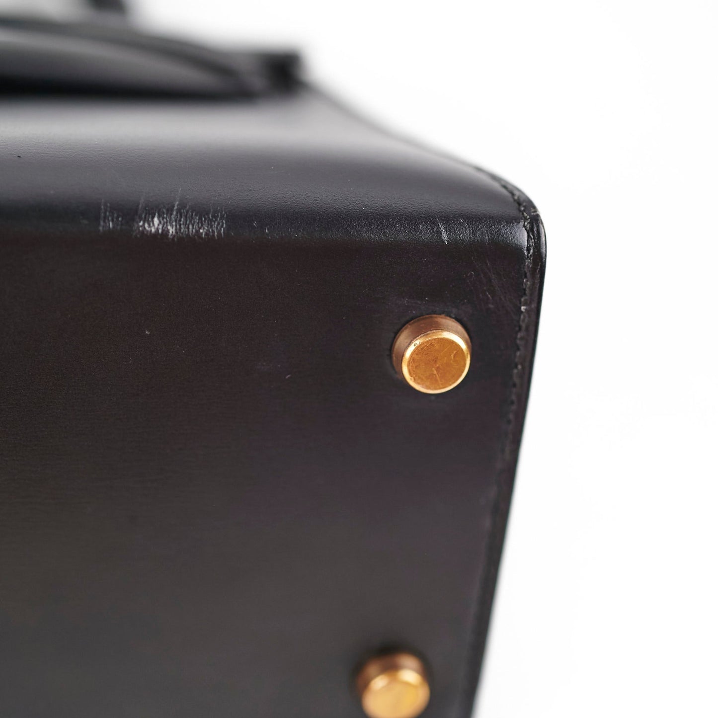 Hermes Vintage Mini Kelly Box Black - Square S Stamp (1989)
