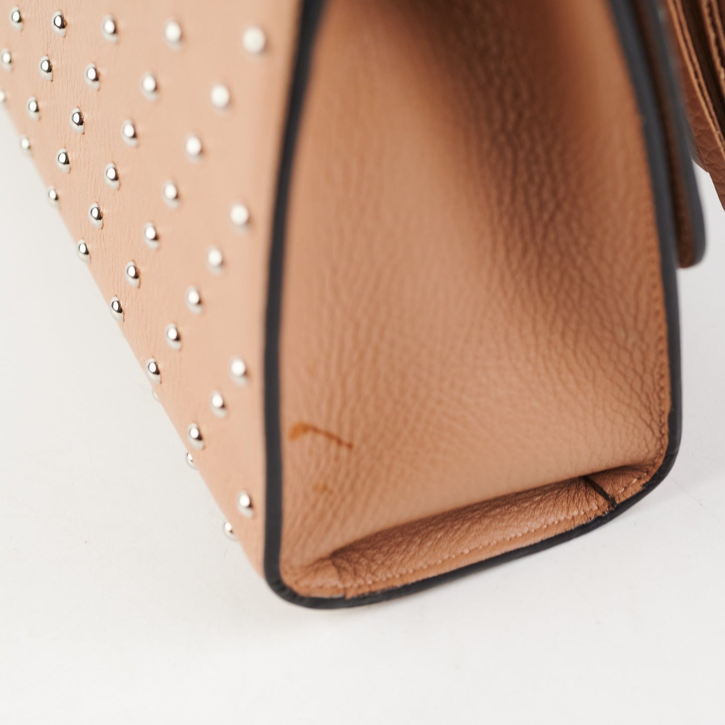 Gucci Studded Miss Bamboo Bag Beige