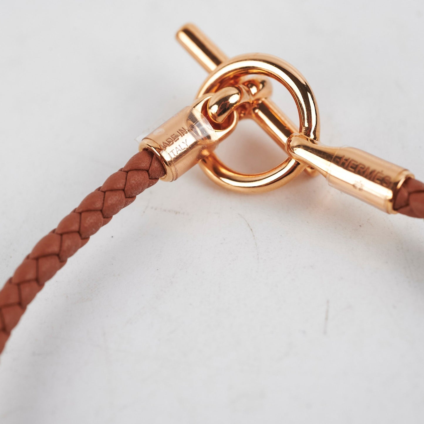 Hermes H Brown Glennan Bracelet Size T3