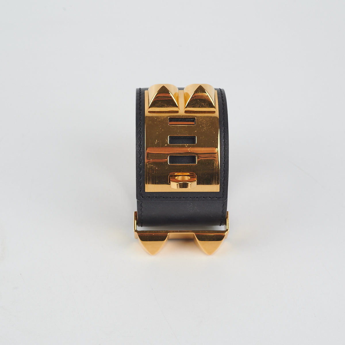 Hermes Kelly Dog Bangle Noir - [Q] Stamp