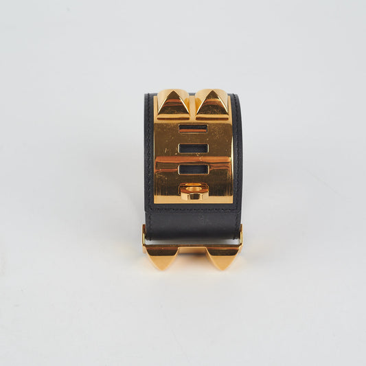 Hermes Kelly Dog Bangle Noir - [Q] Stamp