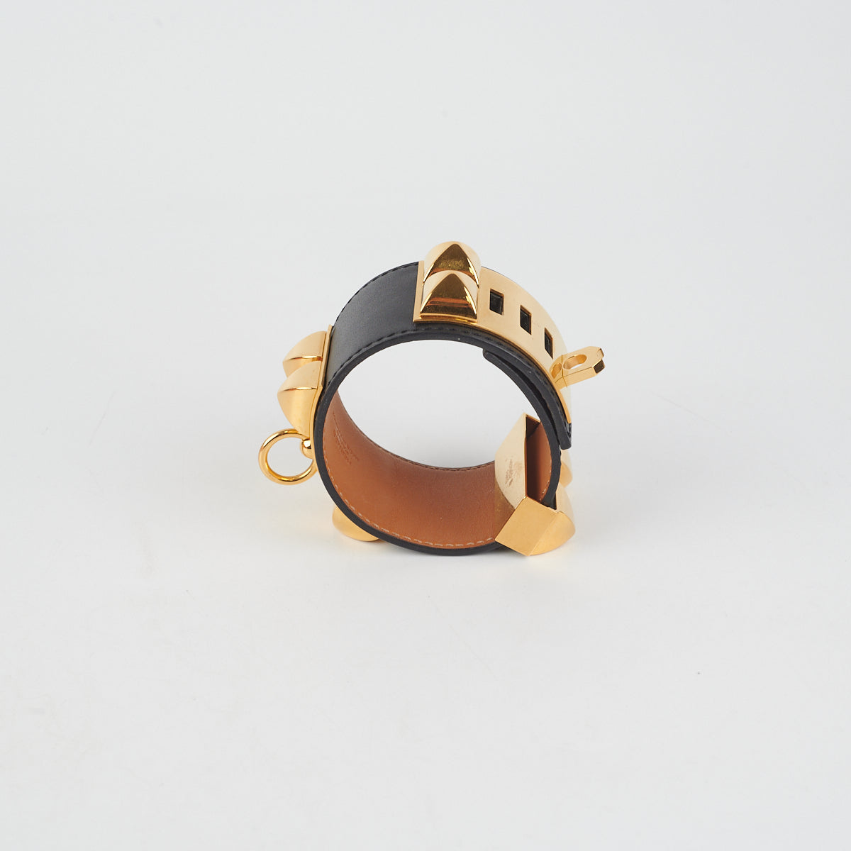 Hermes Kelly Dog Bangle Noir - [Q] Stamp
