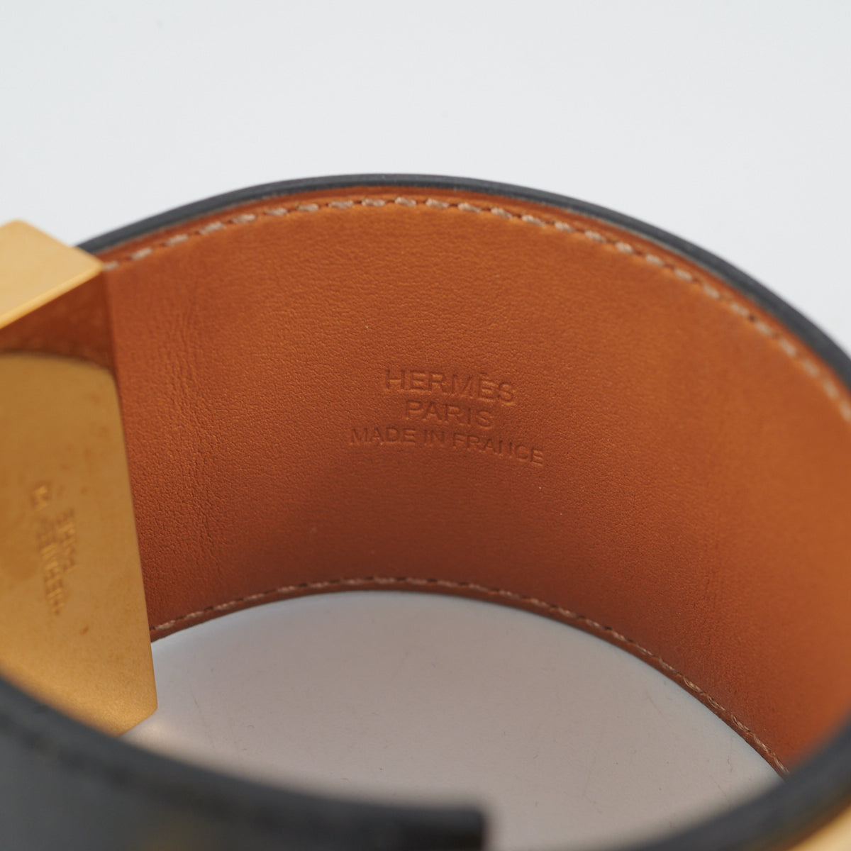 Hermes Kelly Dog Bangle Noir - [Q] Stamp