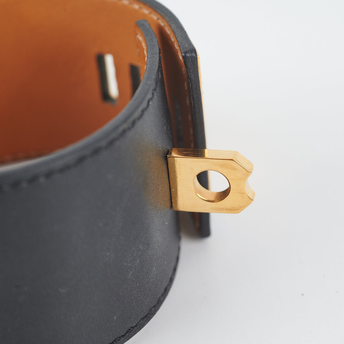 Hermes Kelly Dog Bangle Noir - [Q] Stamp