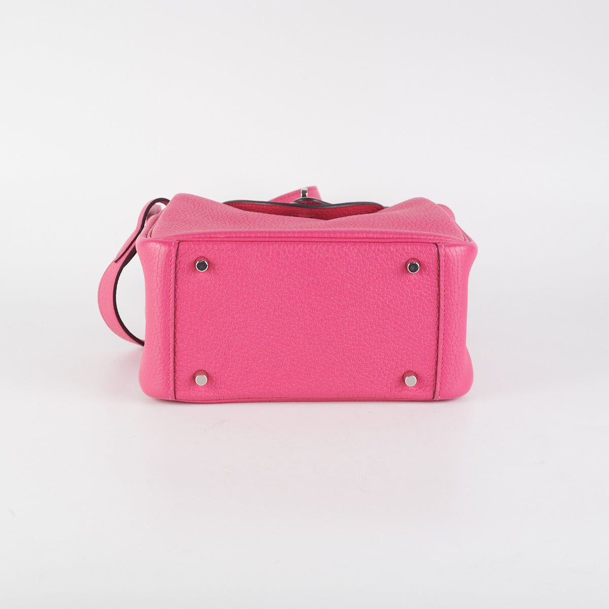 Hermes Mini Lindy Clemence Rose Shocking - Stamp Z (2021)