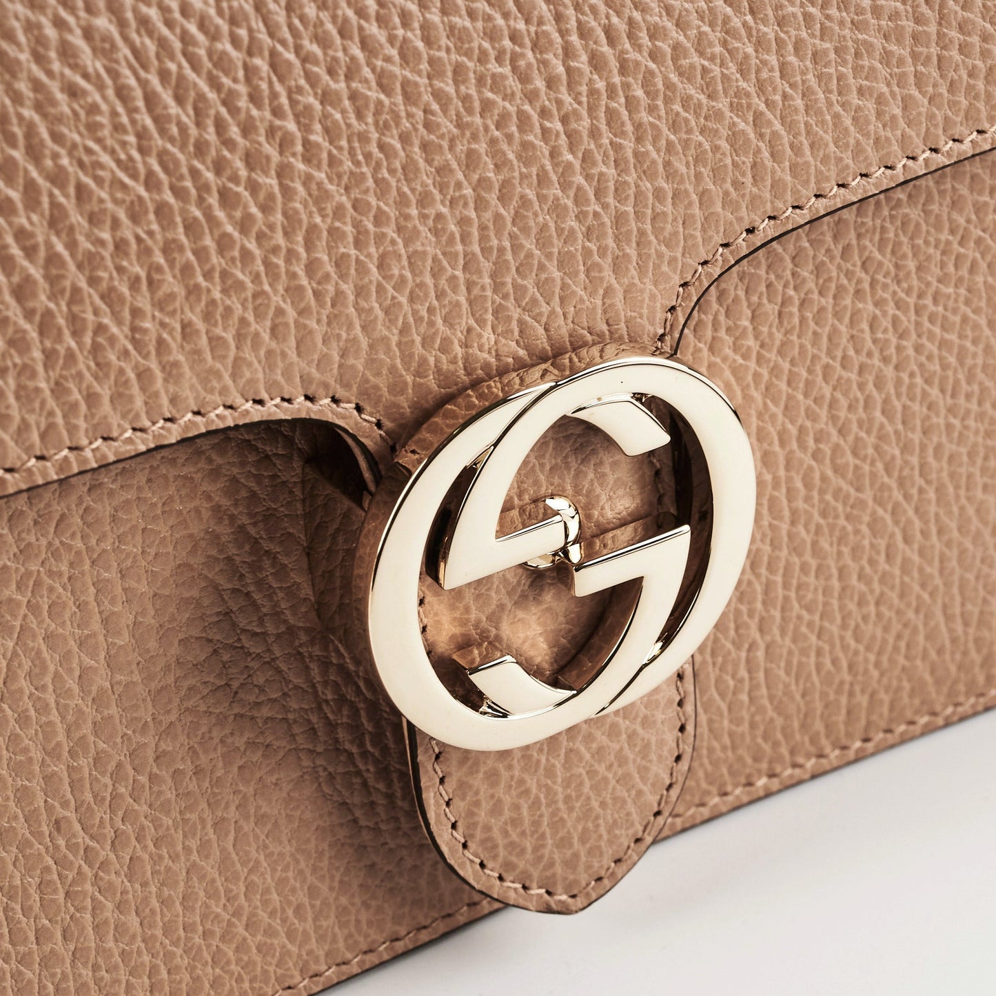 Gucci Beige Interlocking GG Crossbody Bag