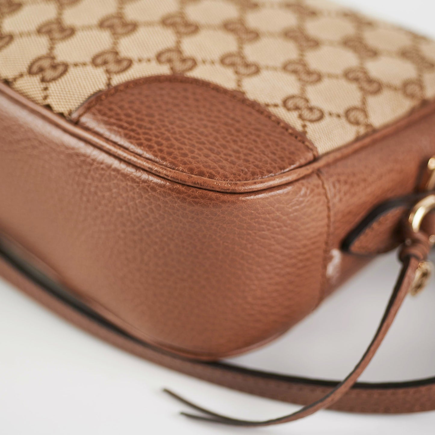 Gucci GG Canvas Bree Mini Camera Bag