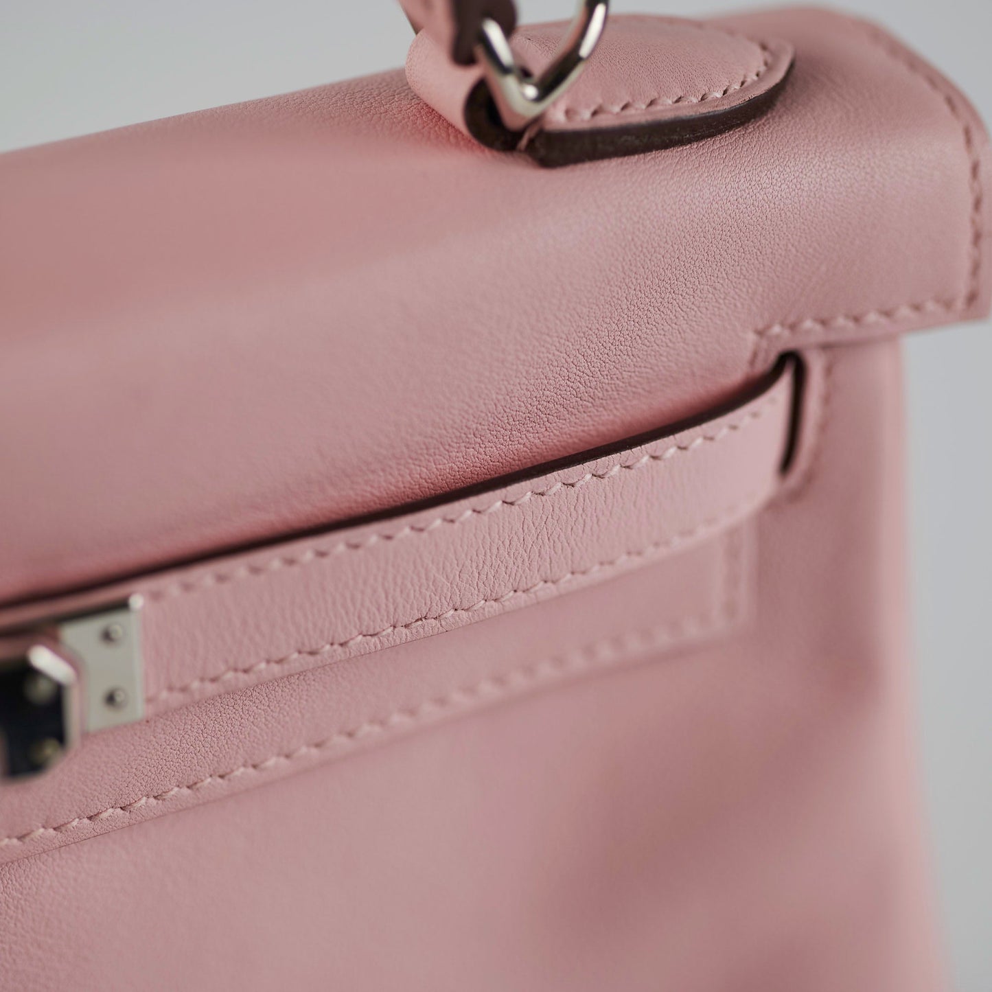 Hermes Kelly 25 Retourne Swift Rose Sakura D Stamp (2019)