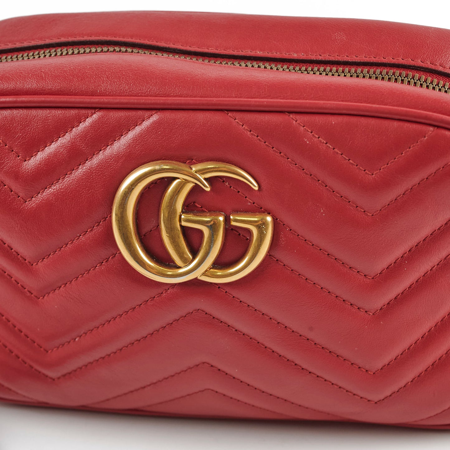 Gucci Small Marmont Camera Bag Red