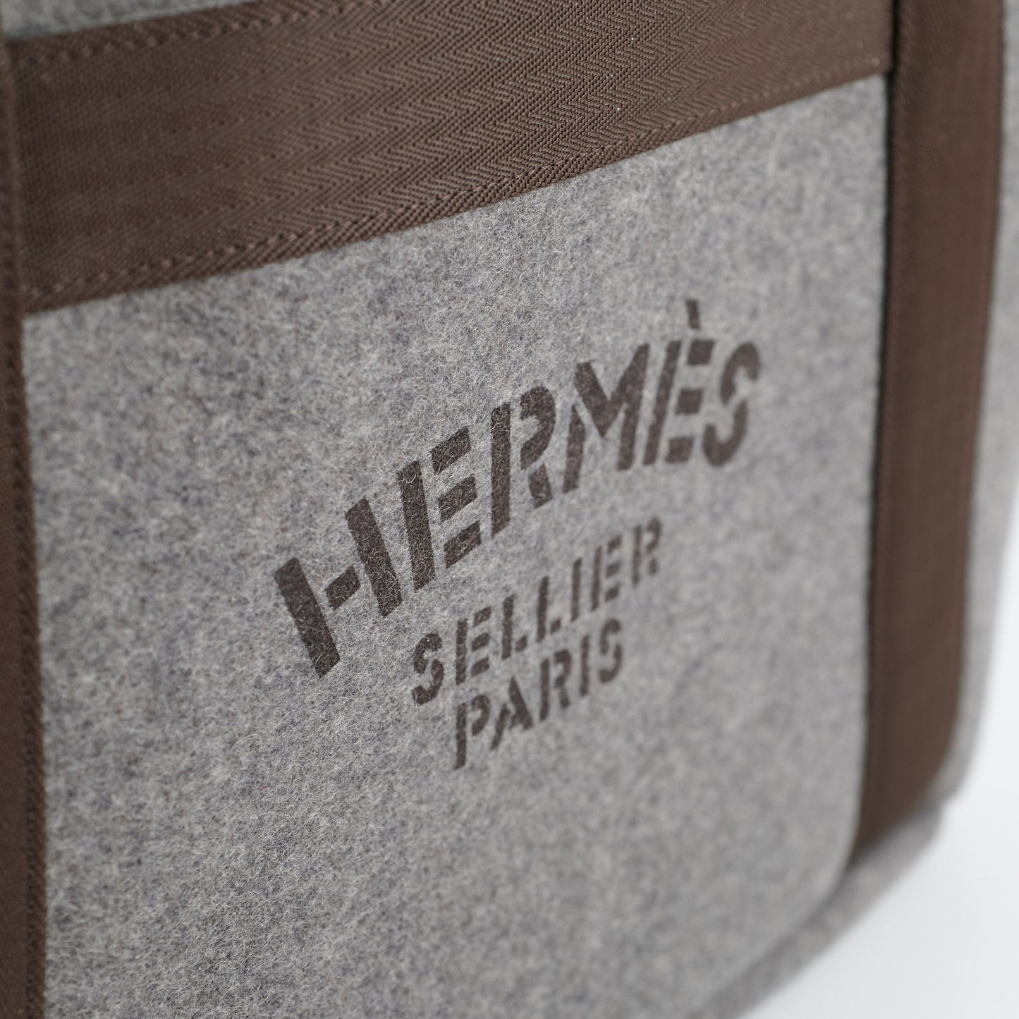 Hermes Grooming Bag Grey