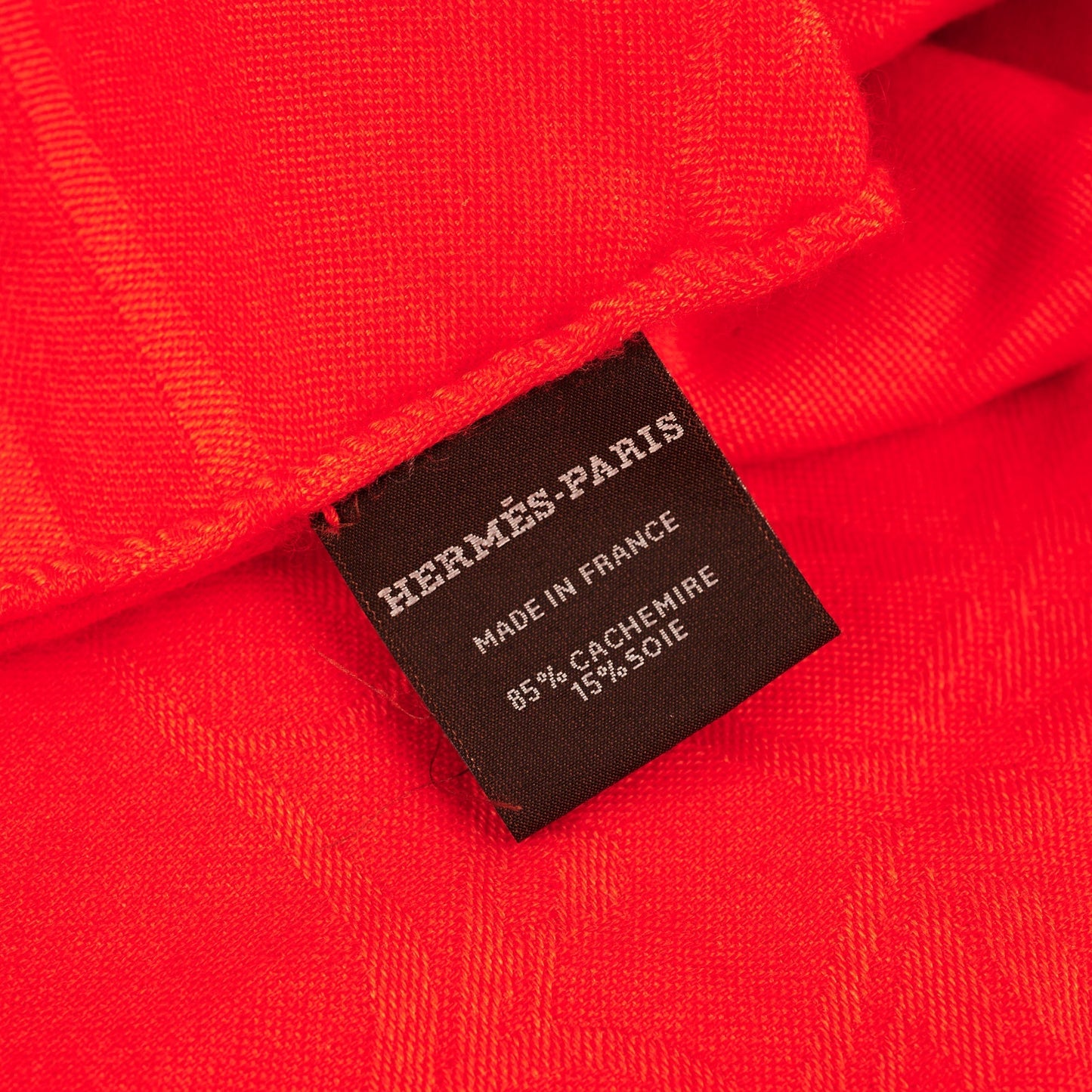 Hermes Shawl Orange Silk/Cashmere