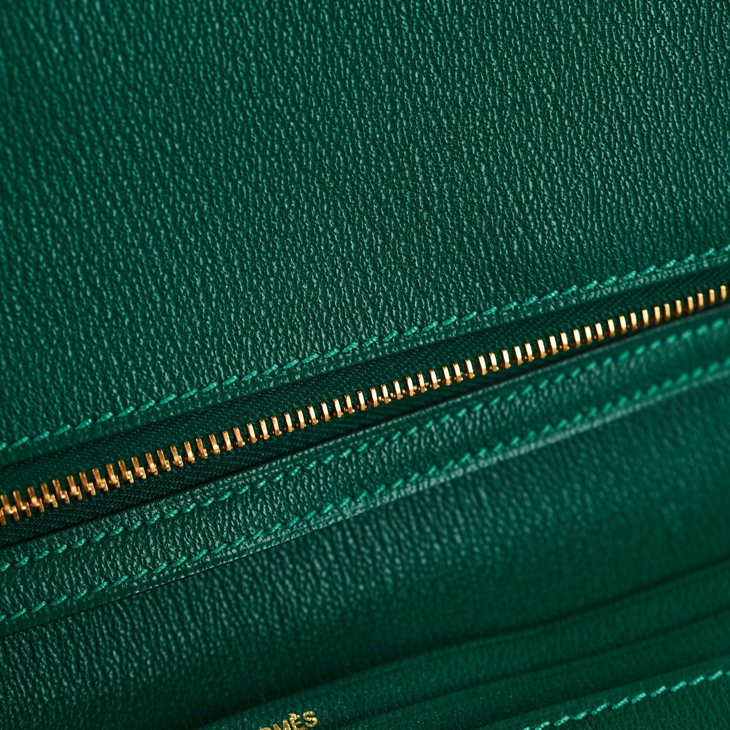 Hermes Bearn Alligator Emerald Wallet-&nbsp; D Stamp