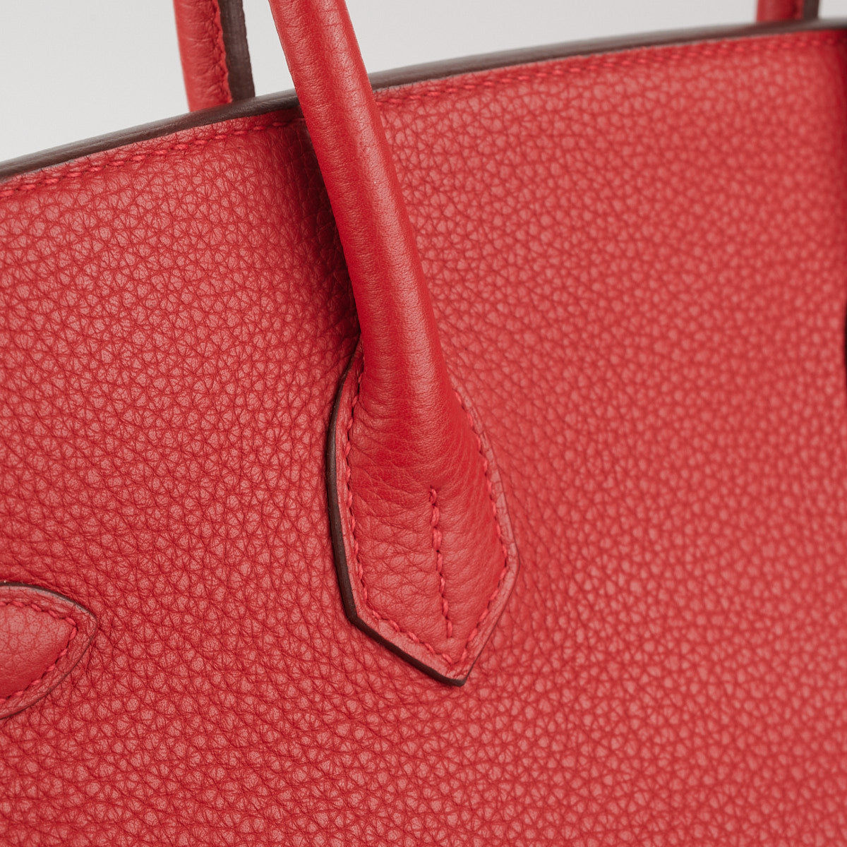 Hermes Birkin 35 Clemence Red - T Stamp