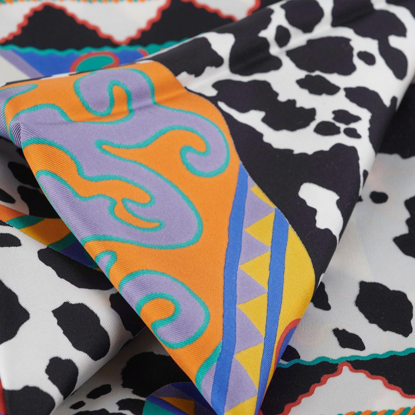 Hermes Carre Twill Apaloosa Des Steppes Silk