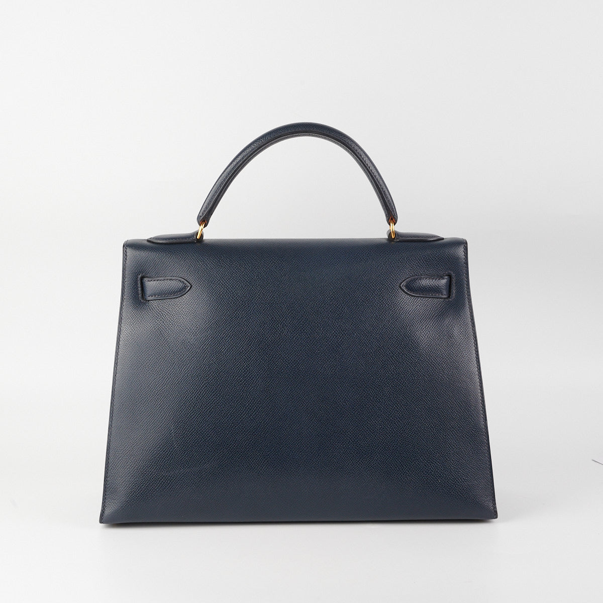 Hermes Kelly 32 Epsom Sellier Blue Nuit - Stamp Circle T