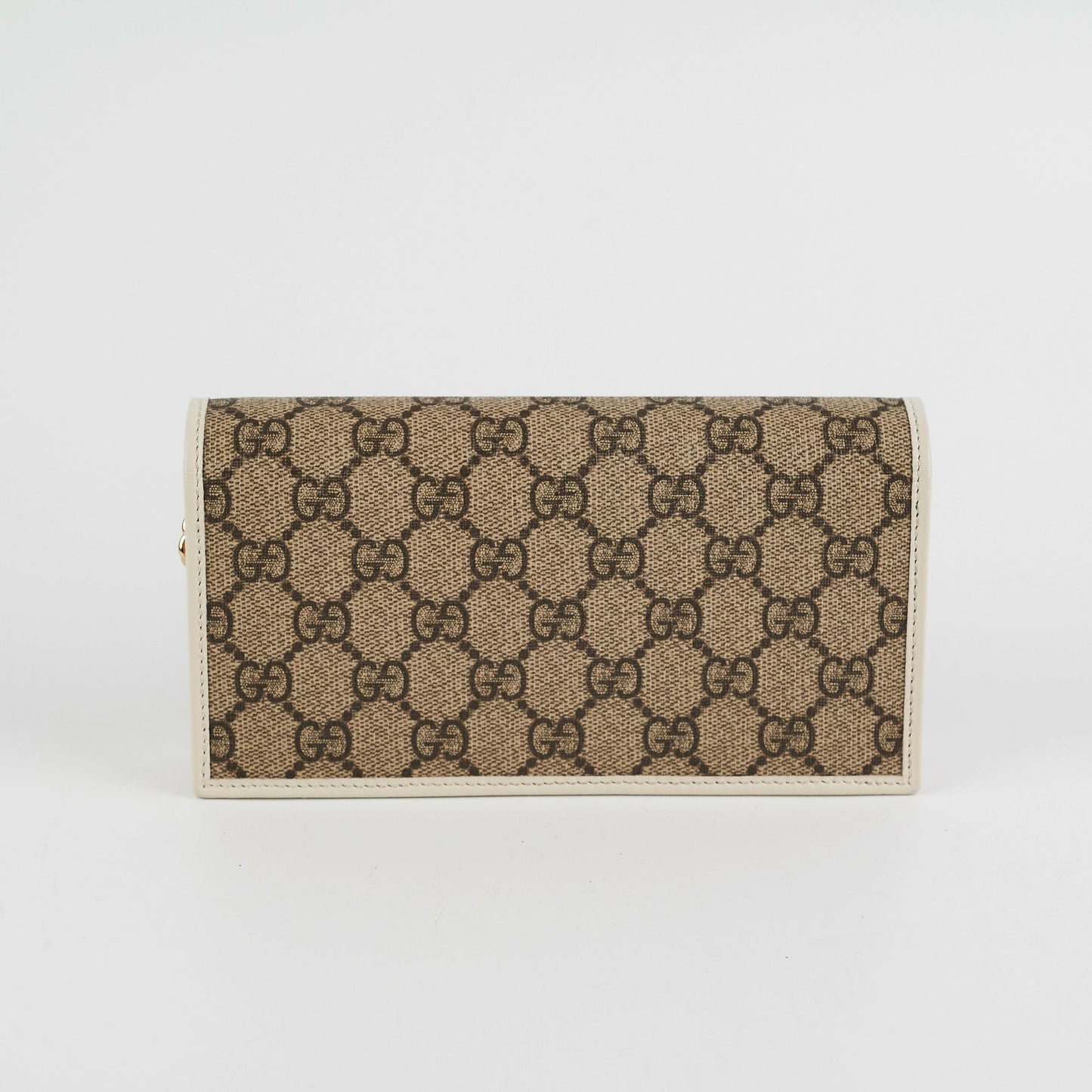 Gucci Horsebit 1955 White Wallet on Chain