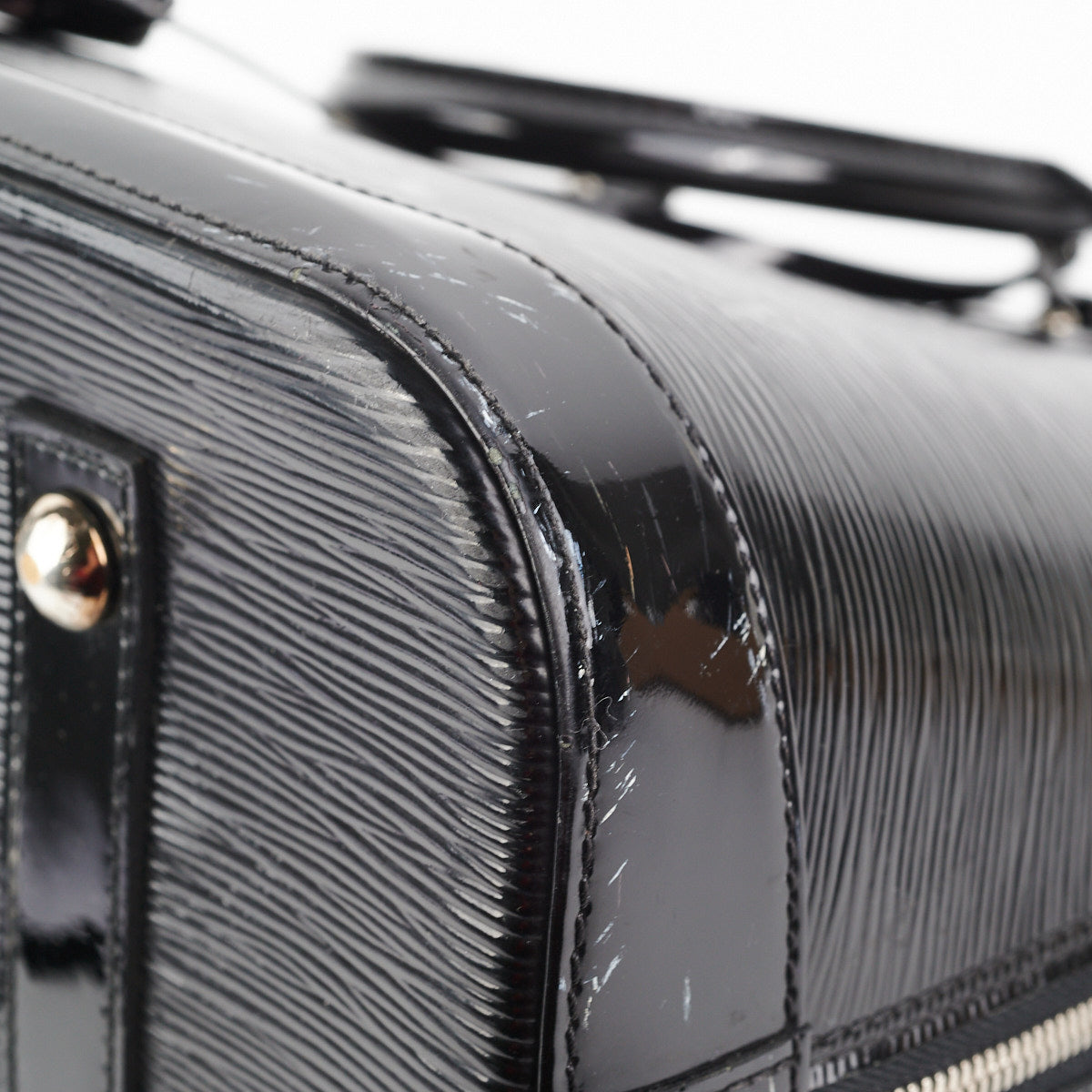 Louis Vuitton Alma GM Patent Epi Leather Black