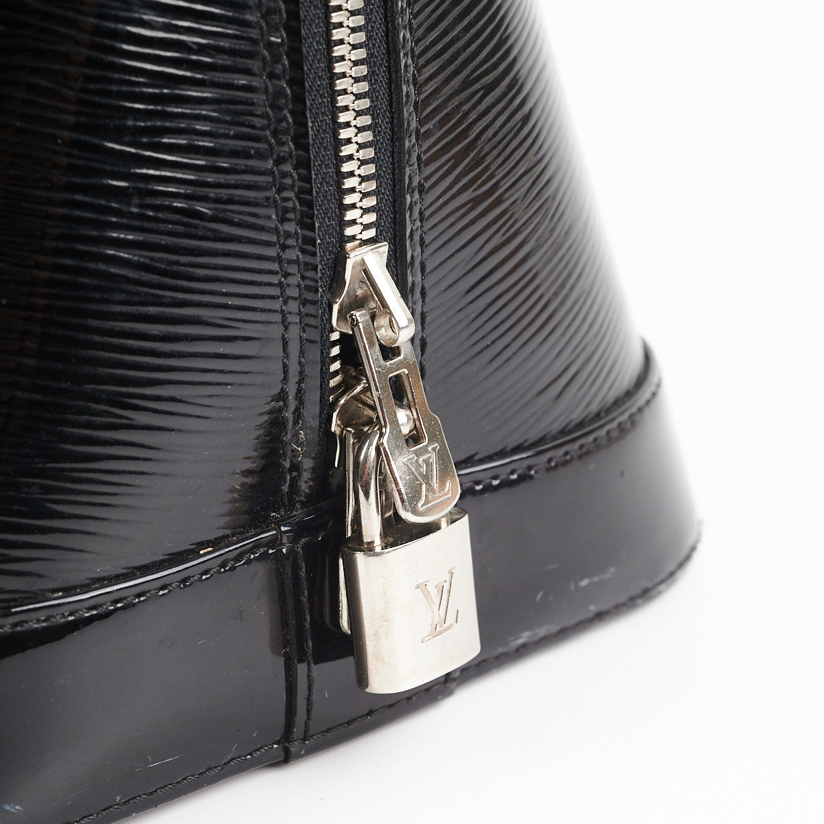 Louis Vuitton Alma GM Patent Epi Leather Black