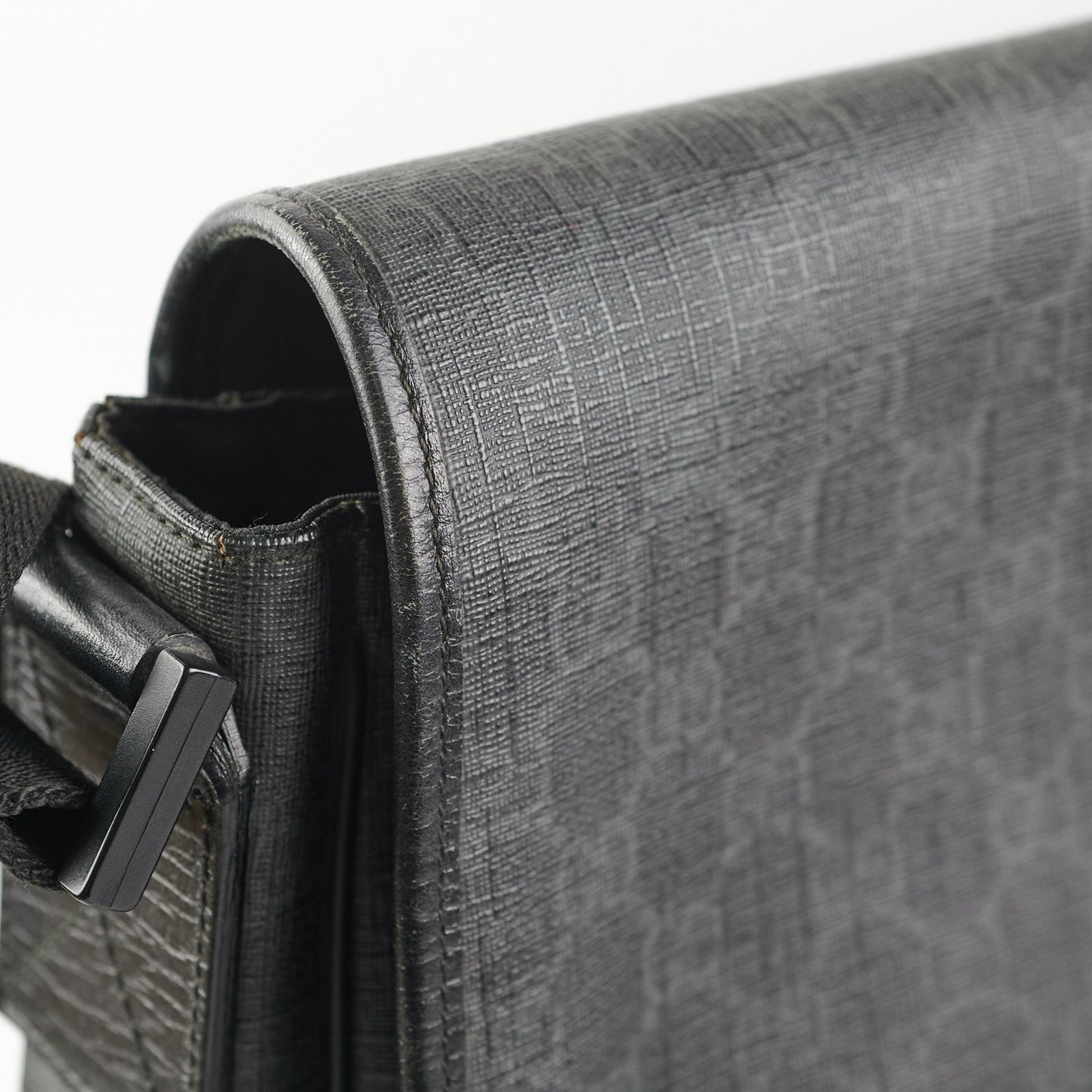 Gucci Mens Black Shoulder Monogram Bag