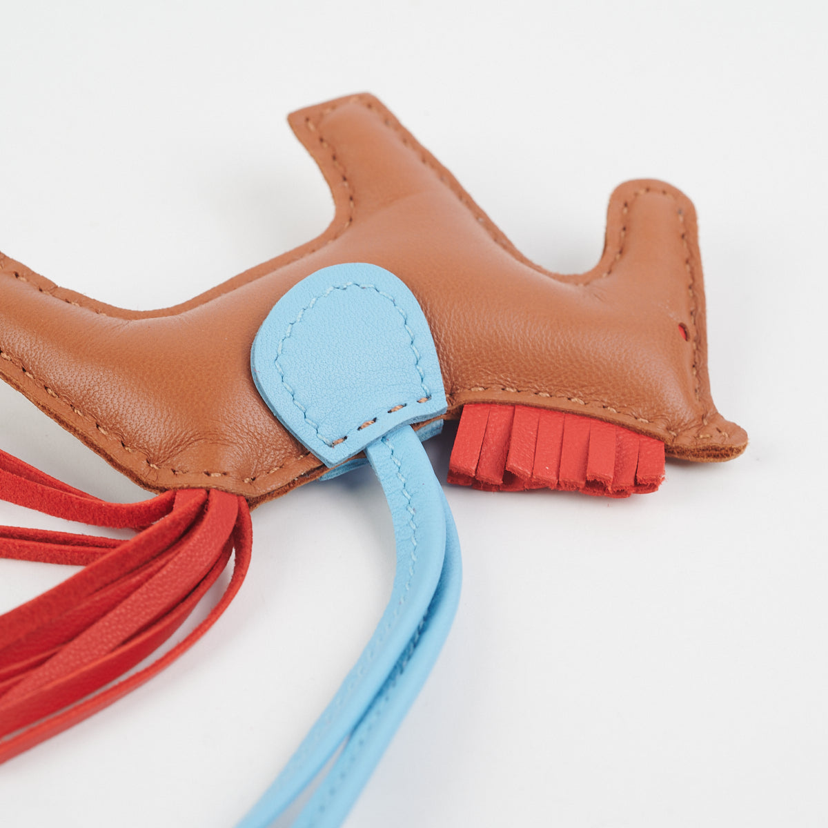 Hermes Rodeo PM Gold/Rouge Indien/Blue Celeste