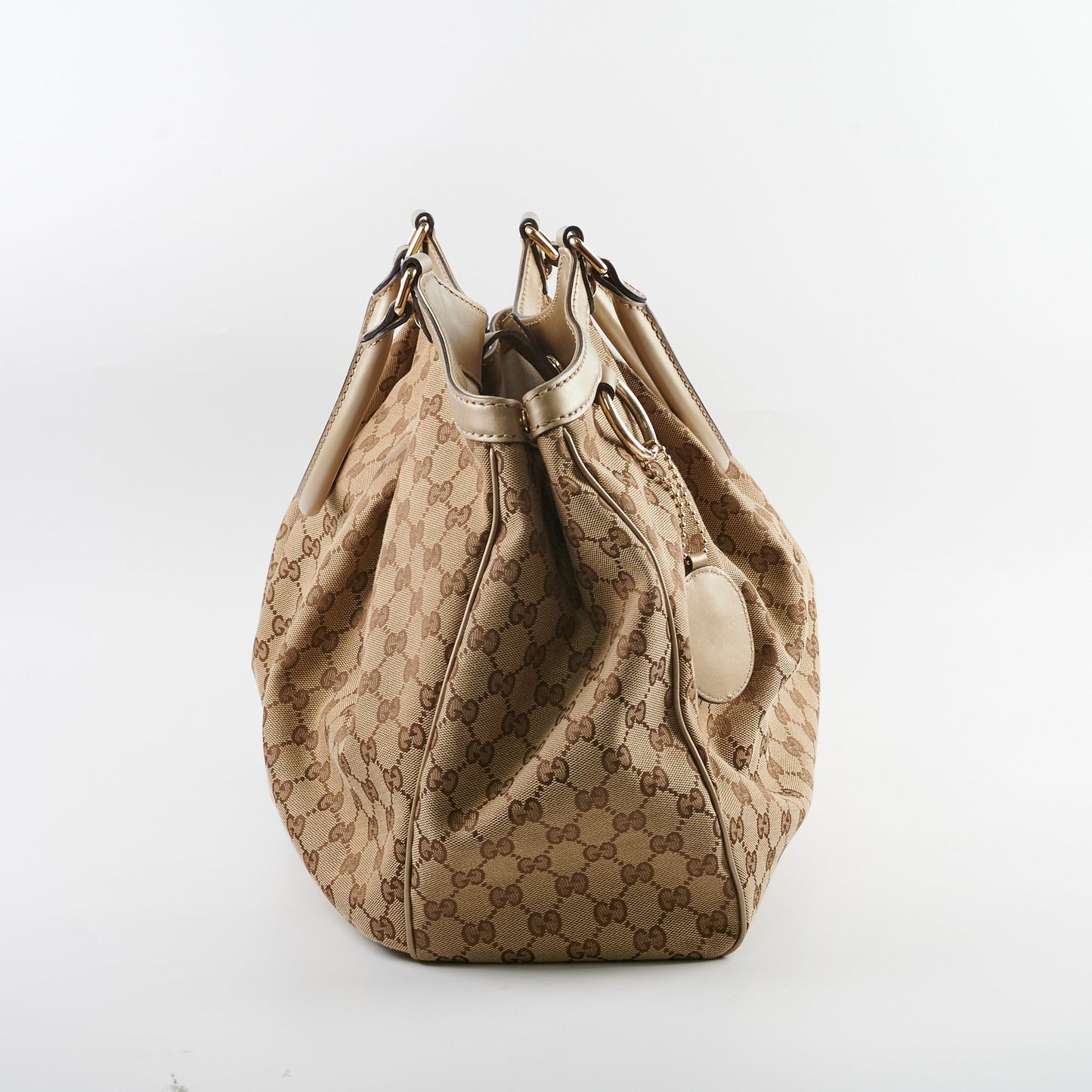 Gucci Vintage Sukey Large Tote Beige
