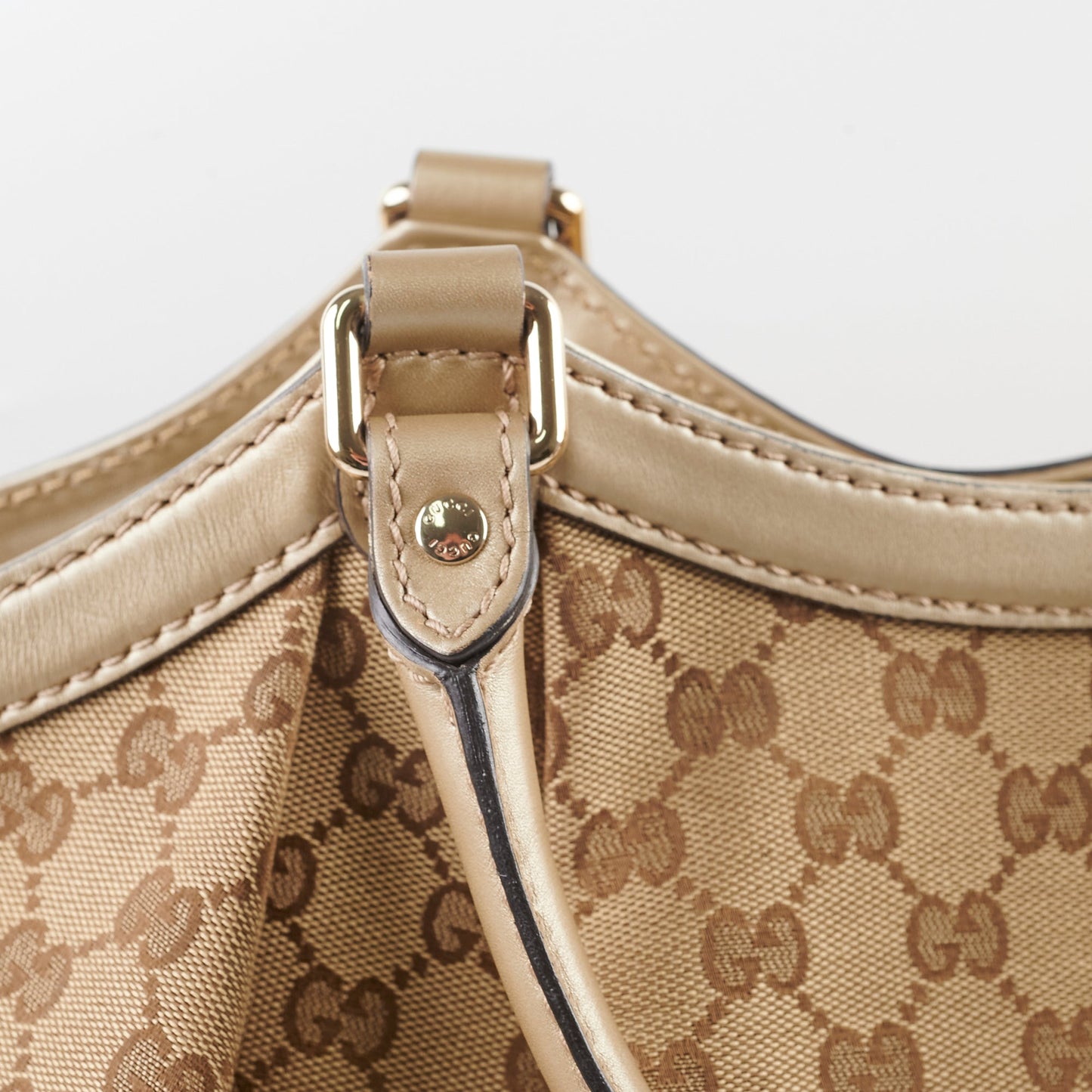 Gucci Vintage Sukey Large Tote Beige