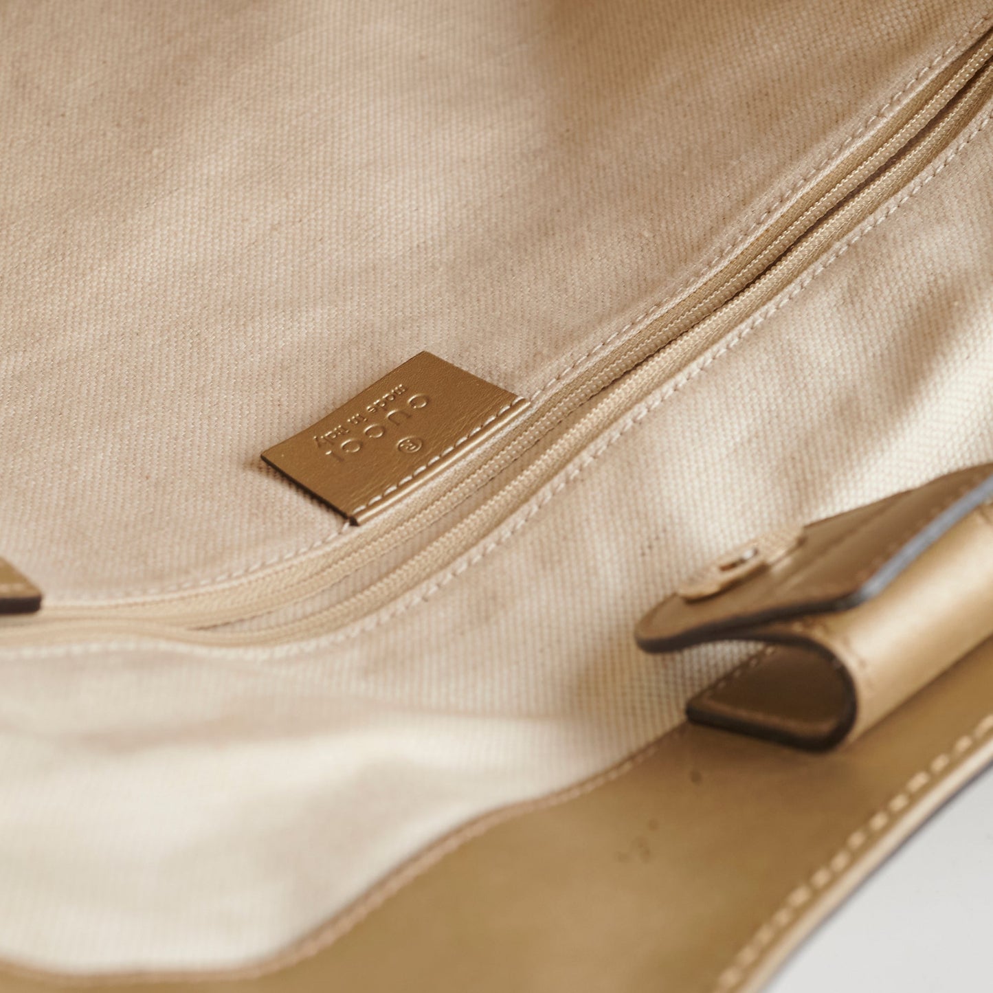 Gucci Vintage Sukey Large Tote Beige