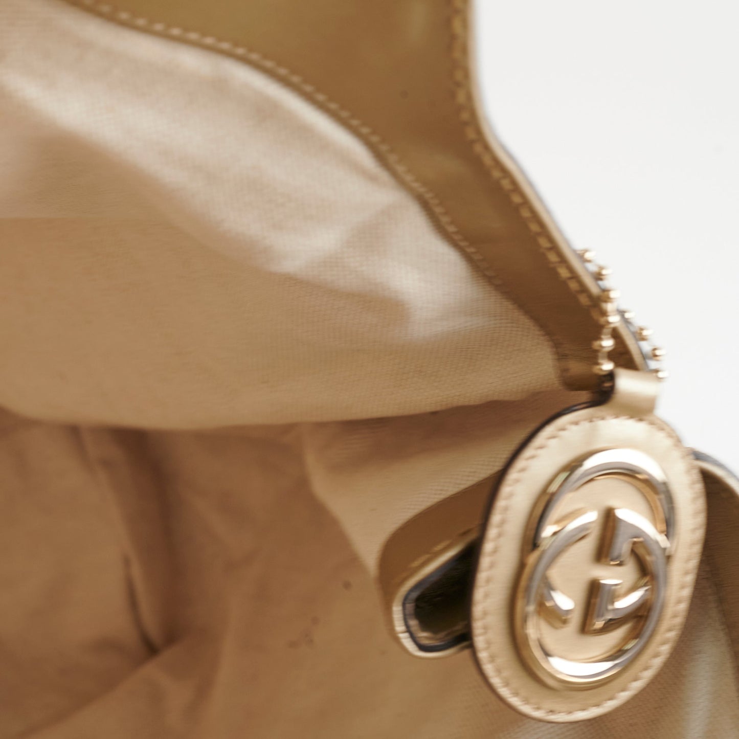 Gucci Vintage Sukey Large Tote Beige