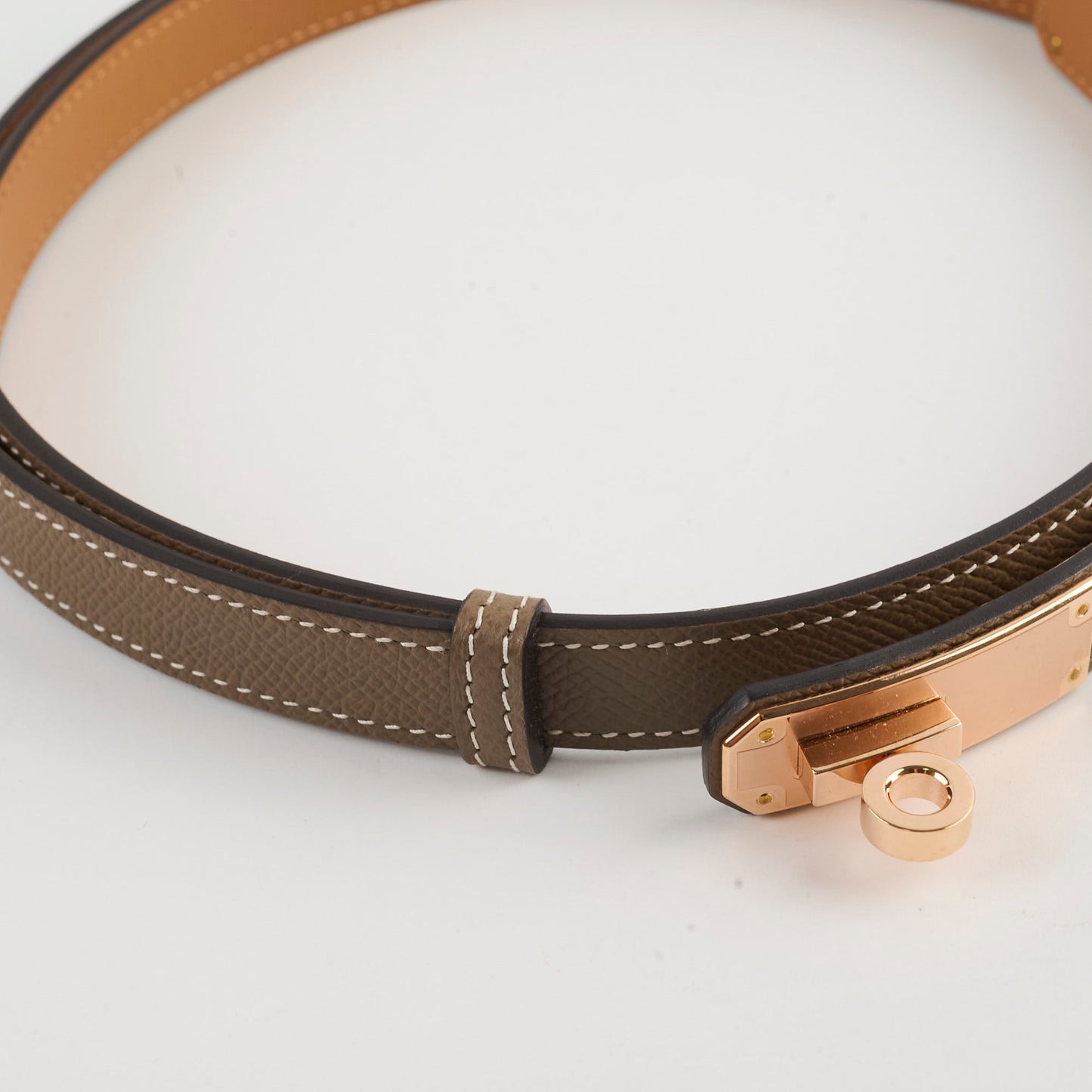 Hermes Kelly Belt Etoupe
