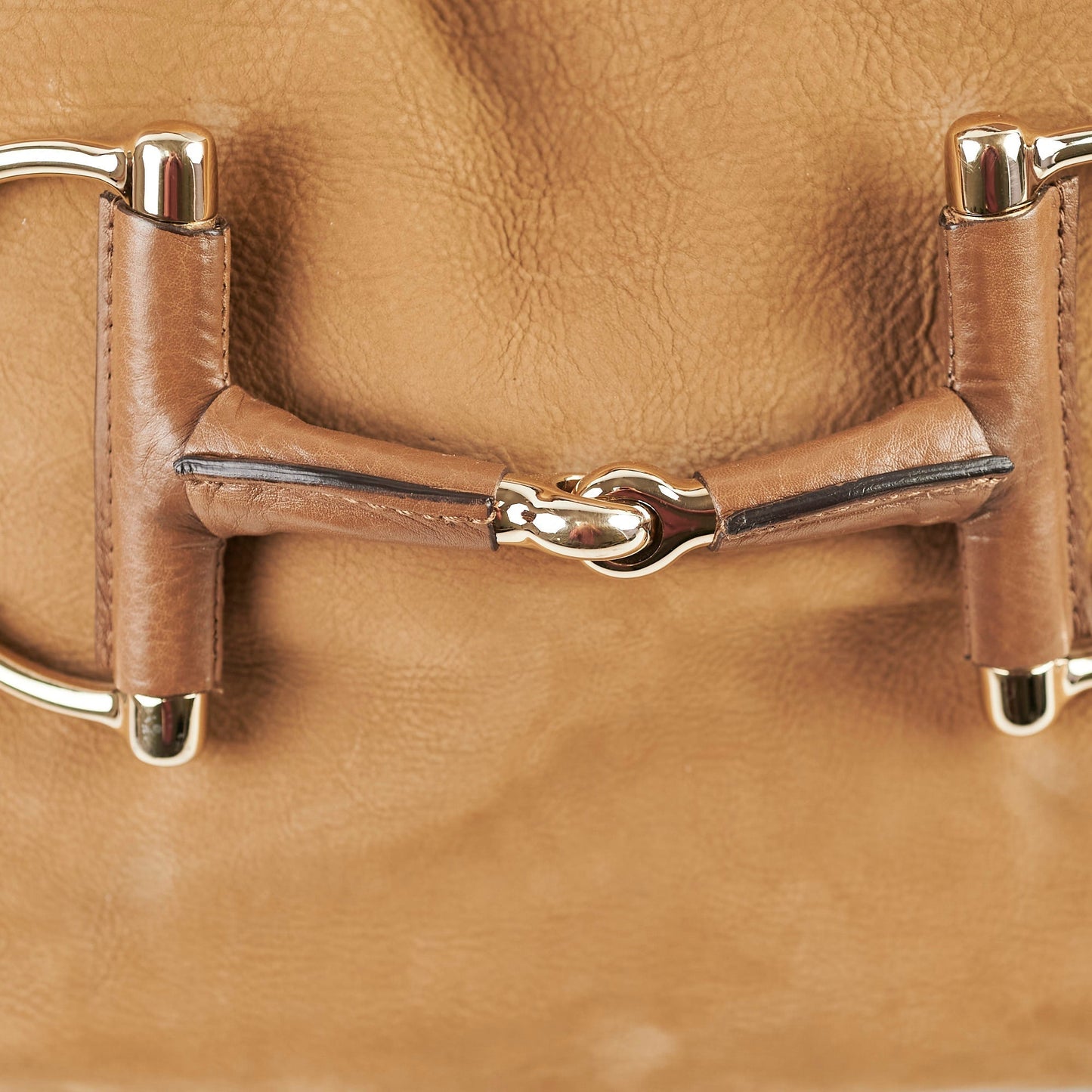 Gucci Horsebit Hobo Shoulder Bag Brown